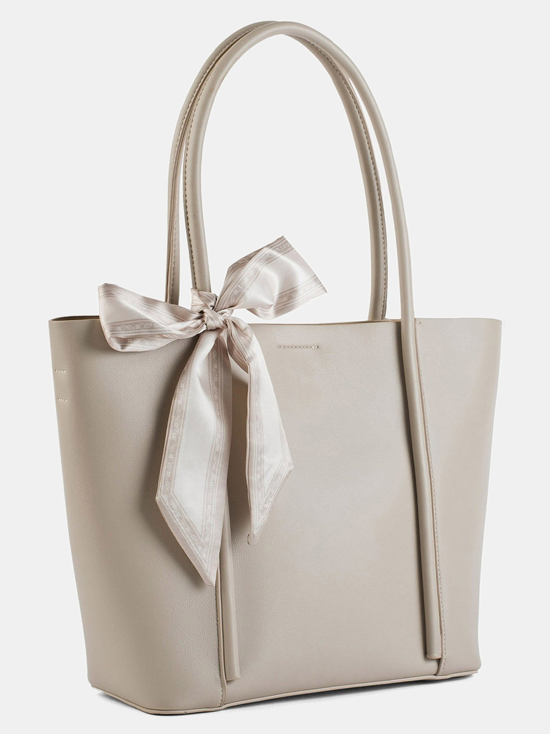 Image of LINO PERROS Beige Tote Avril Elevated Everyday Beige Tote bag