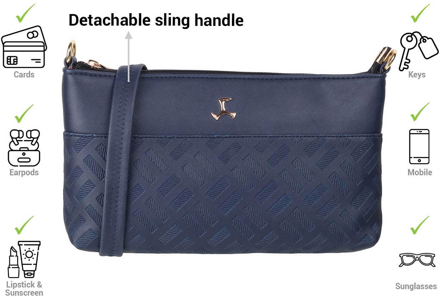 Image of MOCHI Blue Sling Bag 66-7254-Blue