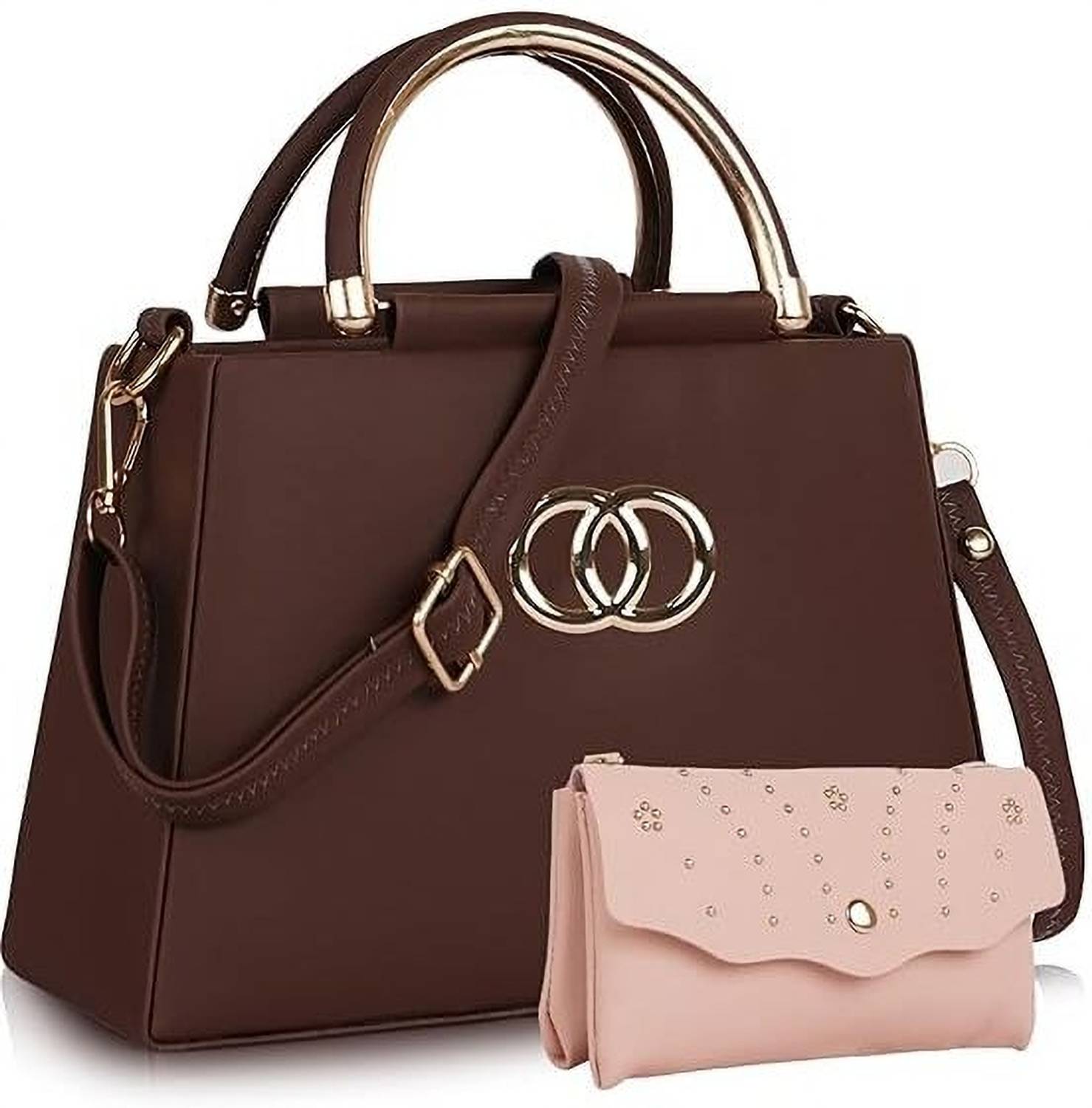 REDGE LUXE Brown Sling Bag Stylish Women's Handbag with Sling Strap Premium Fashion Purse for Daily Use