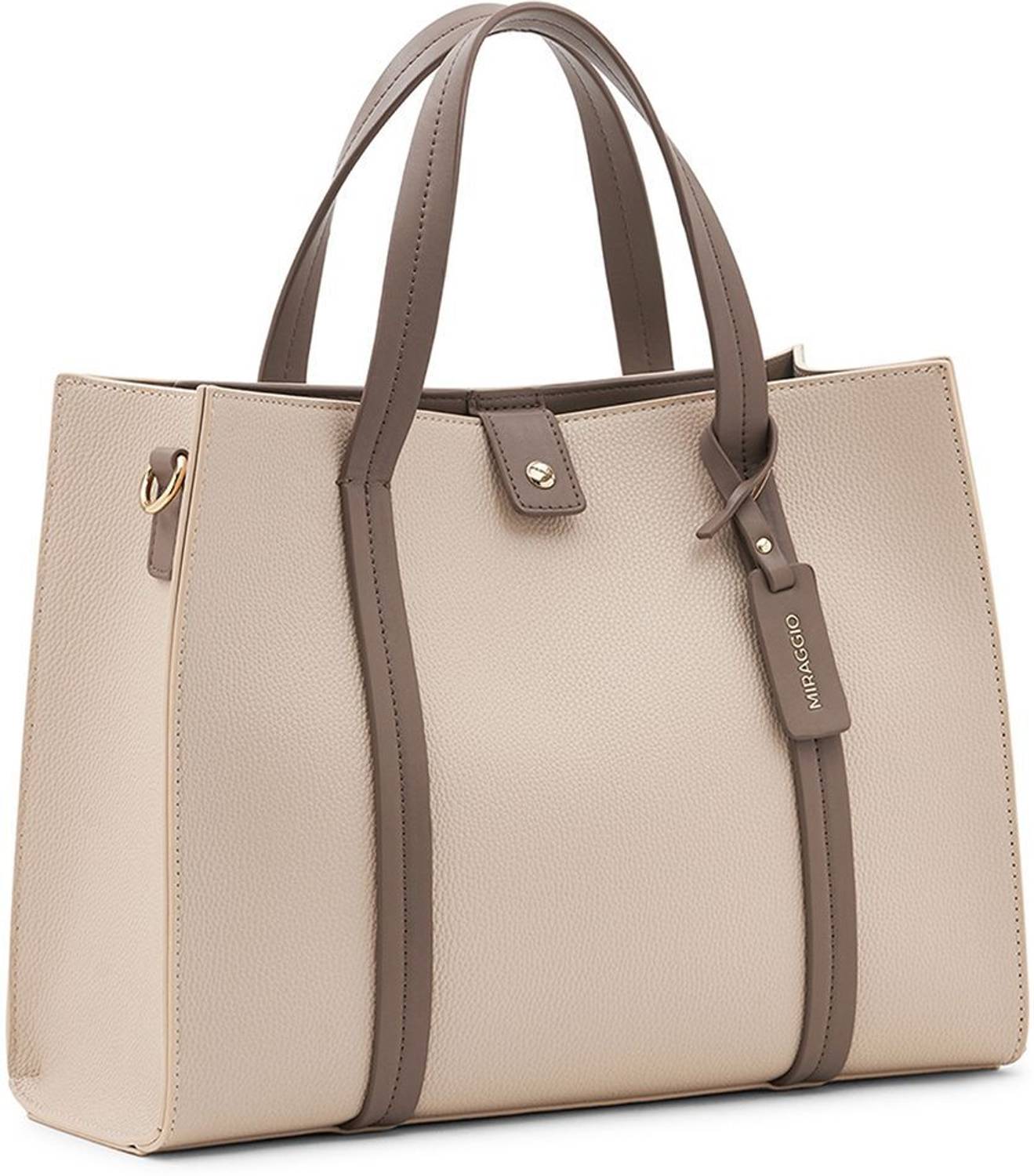 Miraggio Tan Grace Tote Bag - Image 5