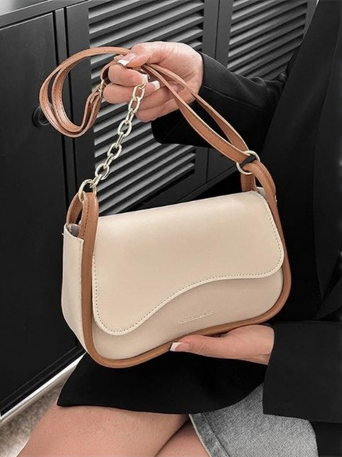 Image of TrendStore Beige Sling Bag korean style girls /women