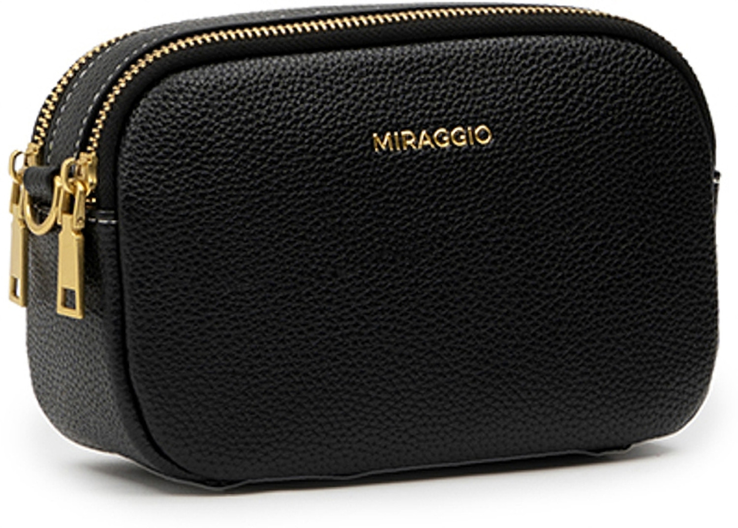Image of Miraggio Black Sling Bag Beck Crossbody Bag