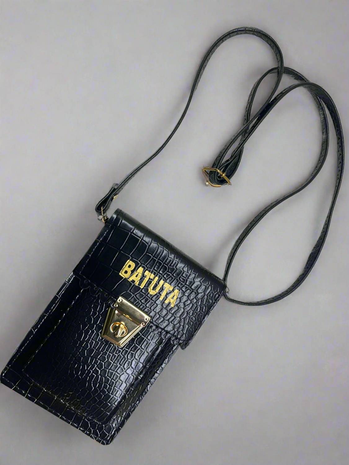 BATUTA HUB Black Sling Bag Women Cellphone Sling Bag Mobile Money Holder Purse Handbag Cross body