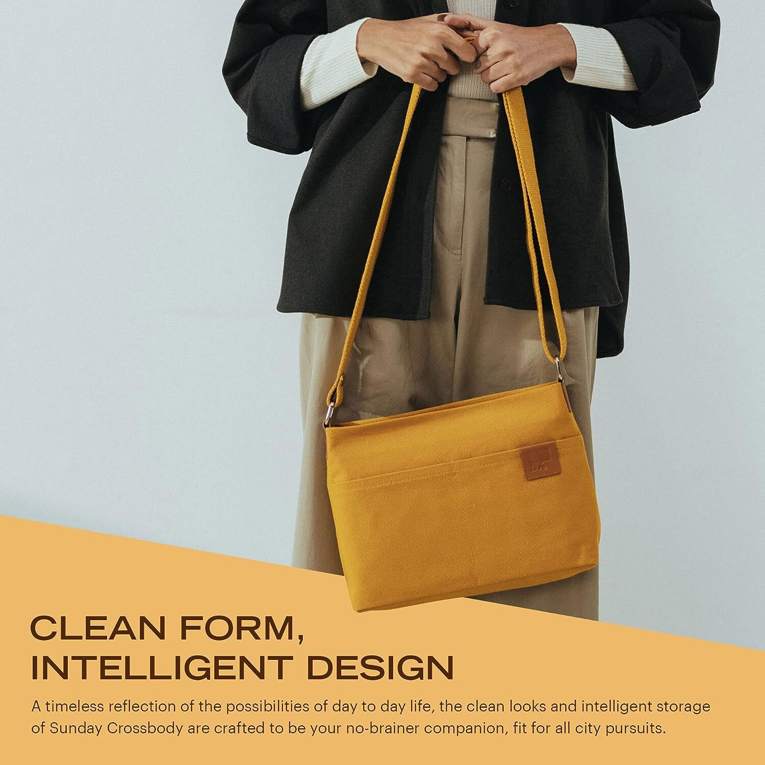 Image of DailyObjects Yellow Shoulder Bag All Mustard Sunday