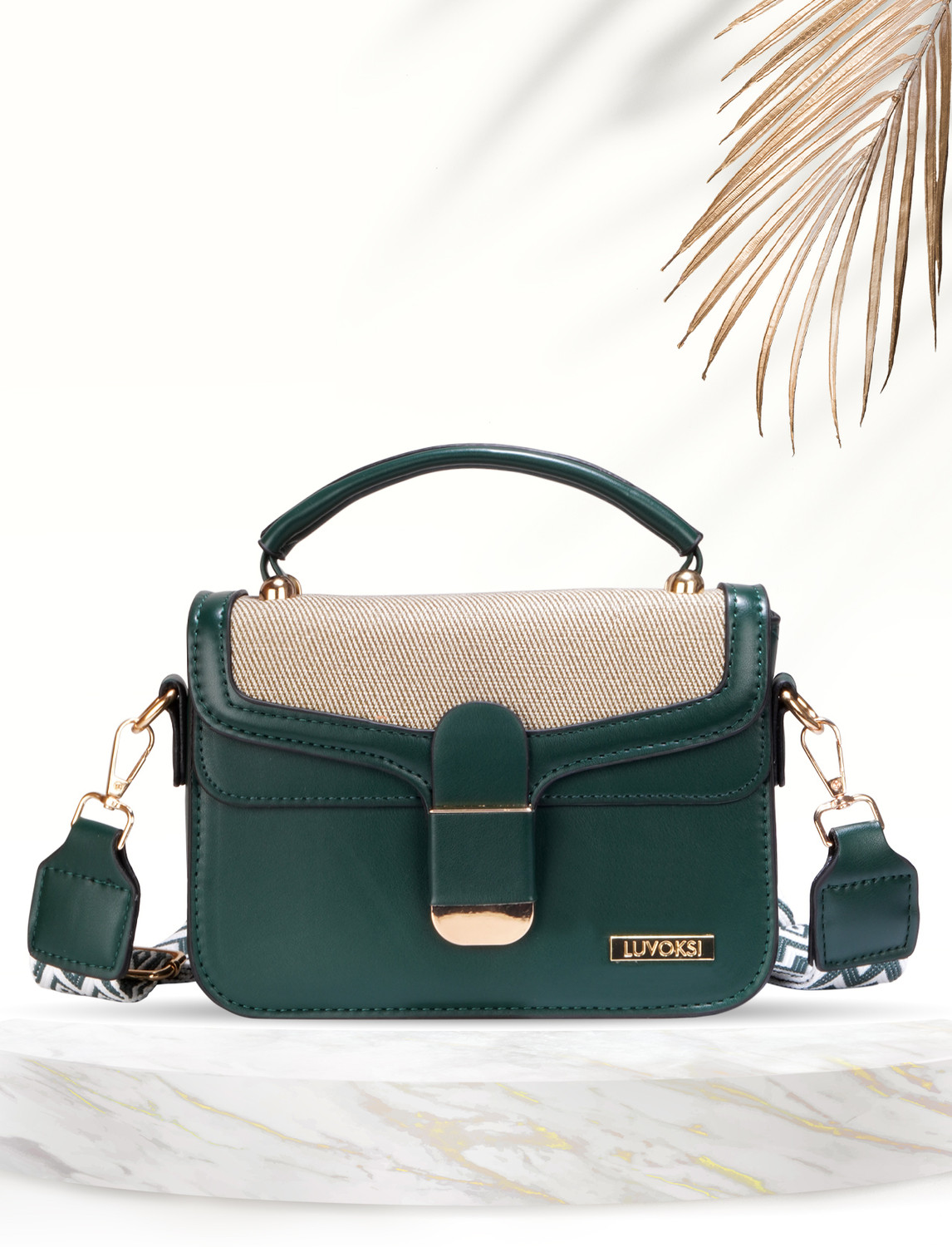 LUVOKSI Green Sling Bag Hazel