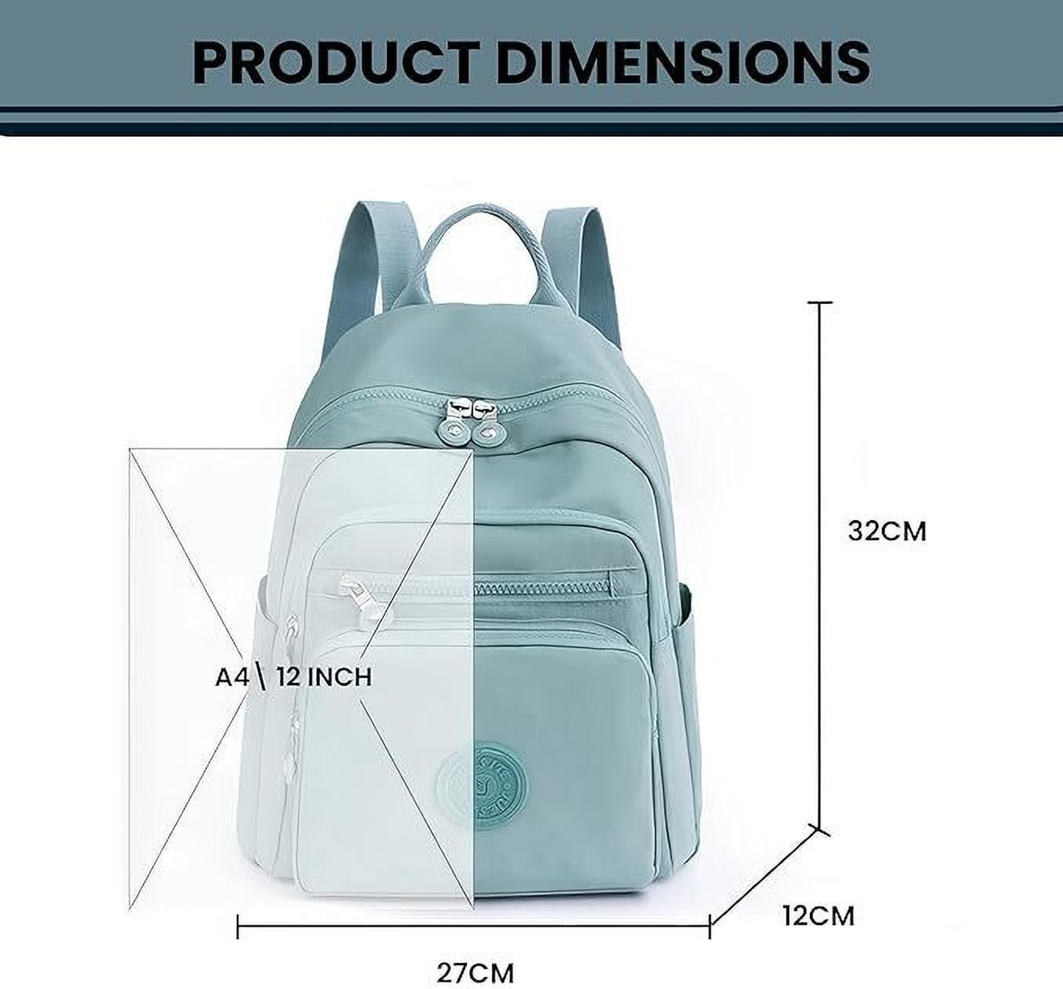 Image of TS WITH TECHSUN Blue Shoulder Bag Women backpack Bag Travel Casual Fashion Mini Bag Stylish Simple Modern Bag