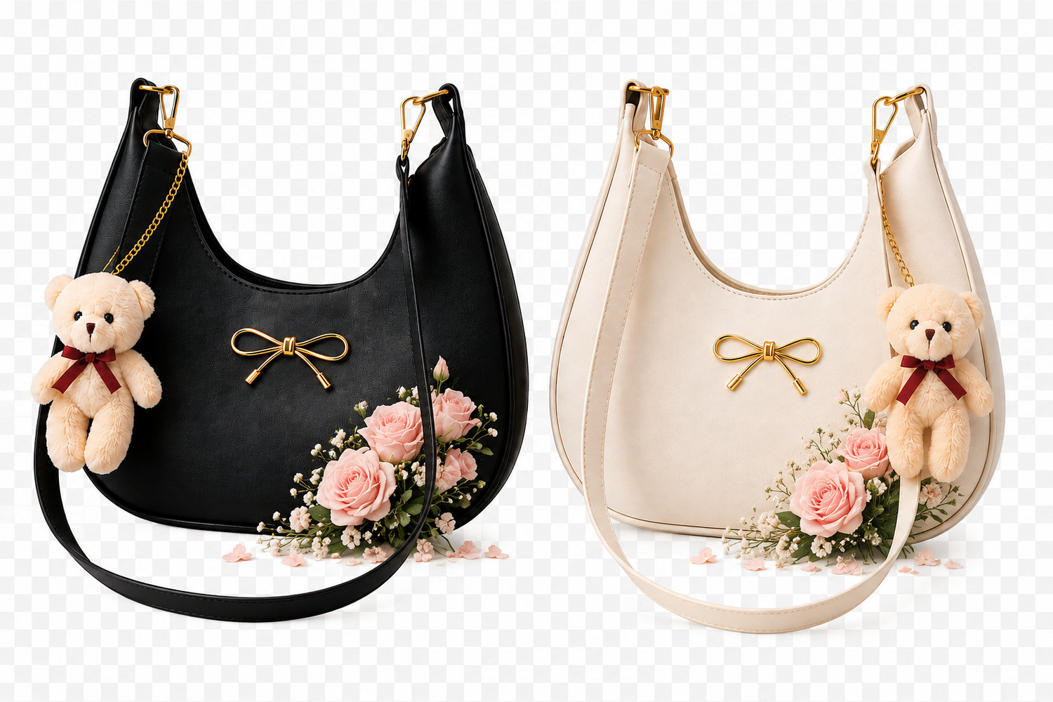 Image of Feetglow Black, Beige Sling Bag COMBO SLING BAG FOR WOMENS