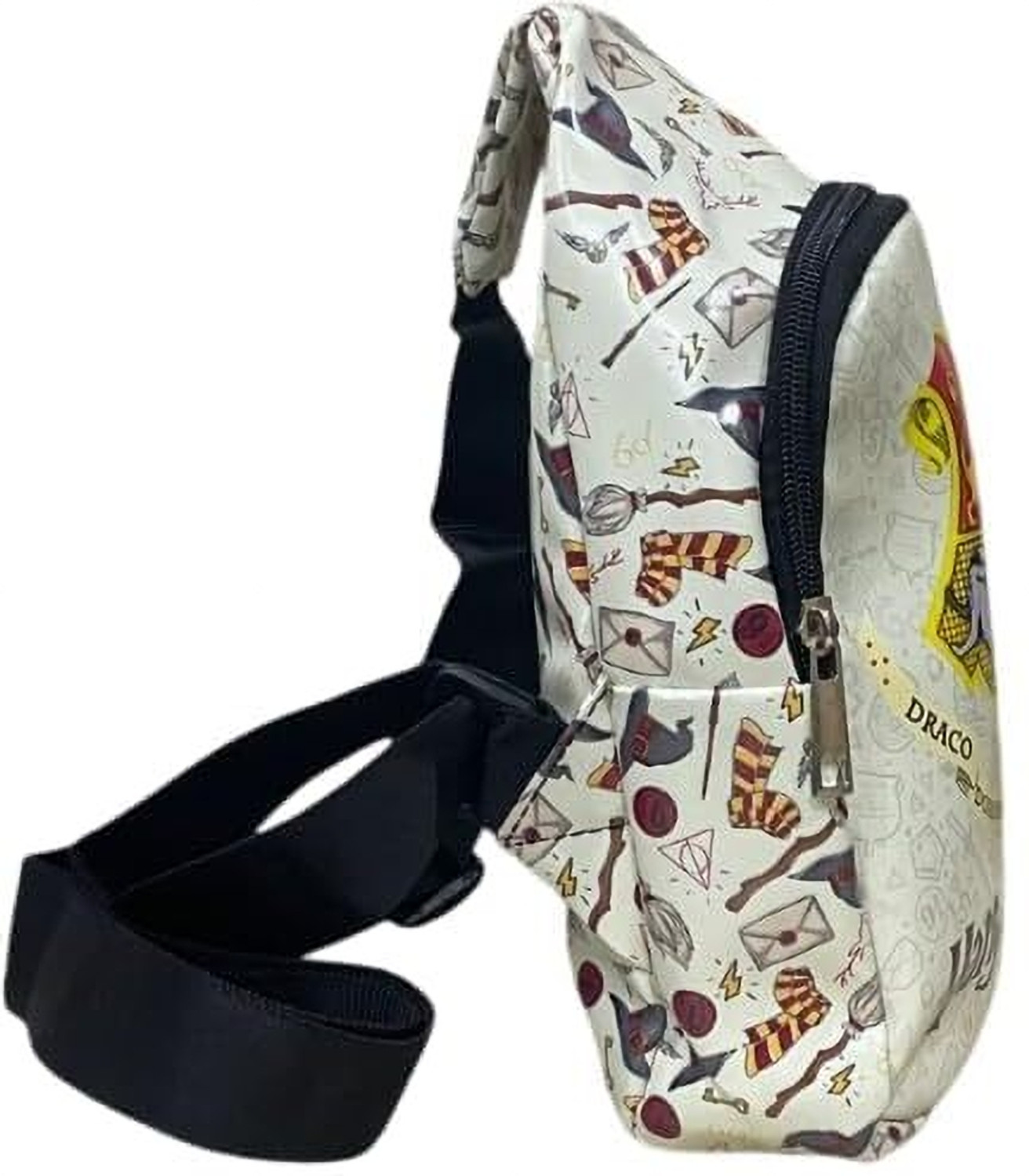 Image of TRENDWAVE White Sling Bag Premium HARRY POTTER Chest Bag Cartoon Print Bag for Kids One Side Shoulder Bag