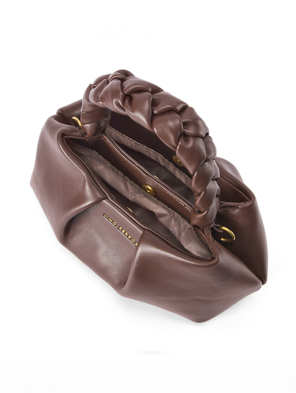 Image of LINO PERROS Brown Sling Bag Avril Meadow