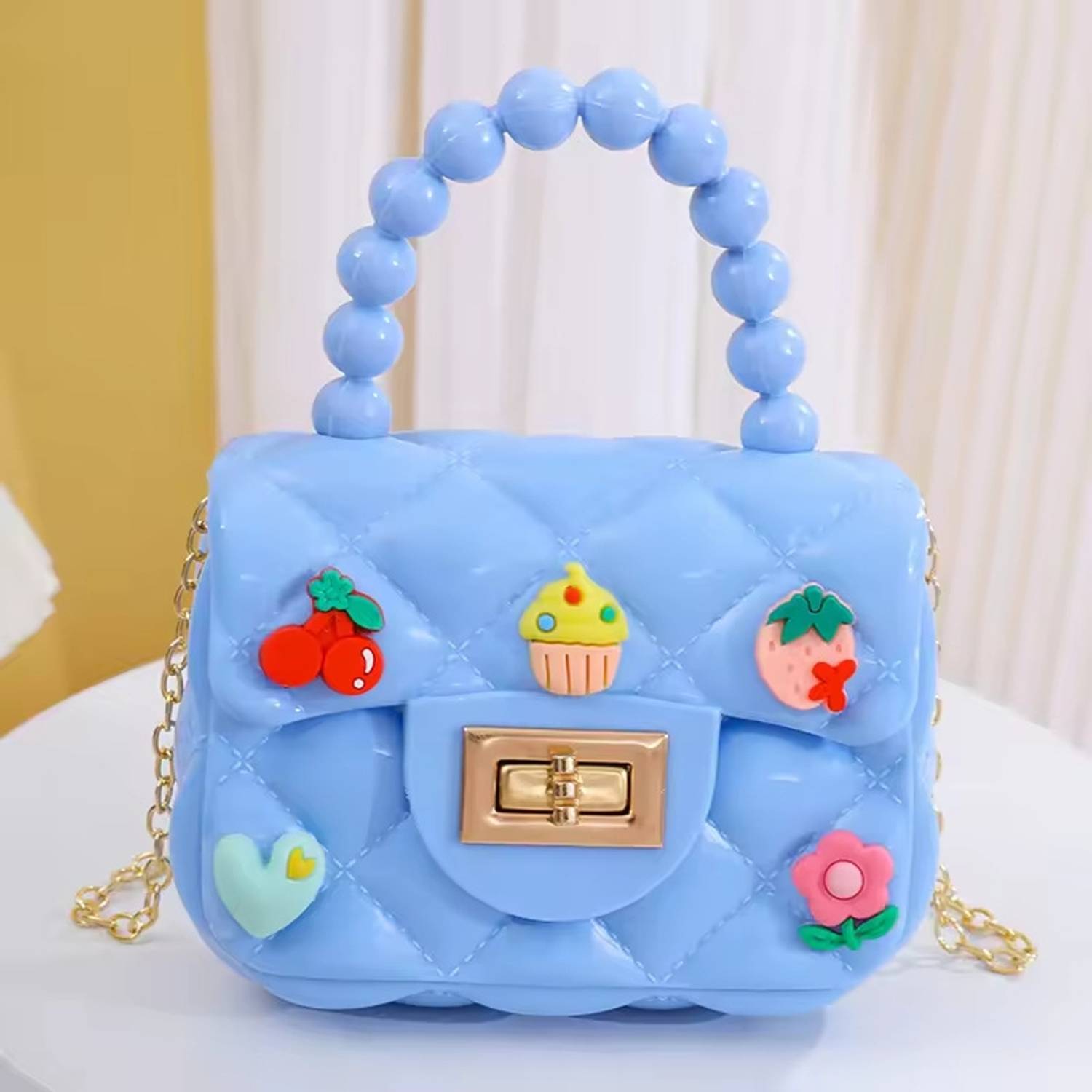 Atrani Blue Sling Bag Stylish Quilted Mini Handbag for Women & Girls#Blue