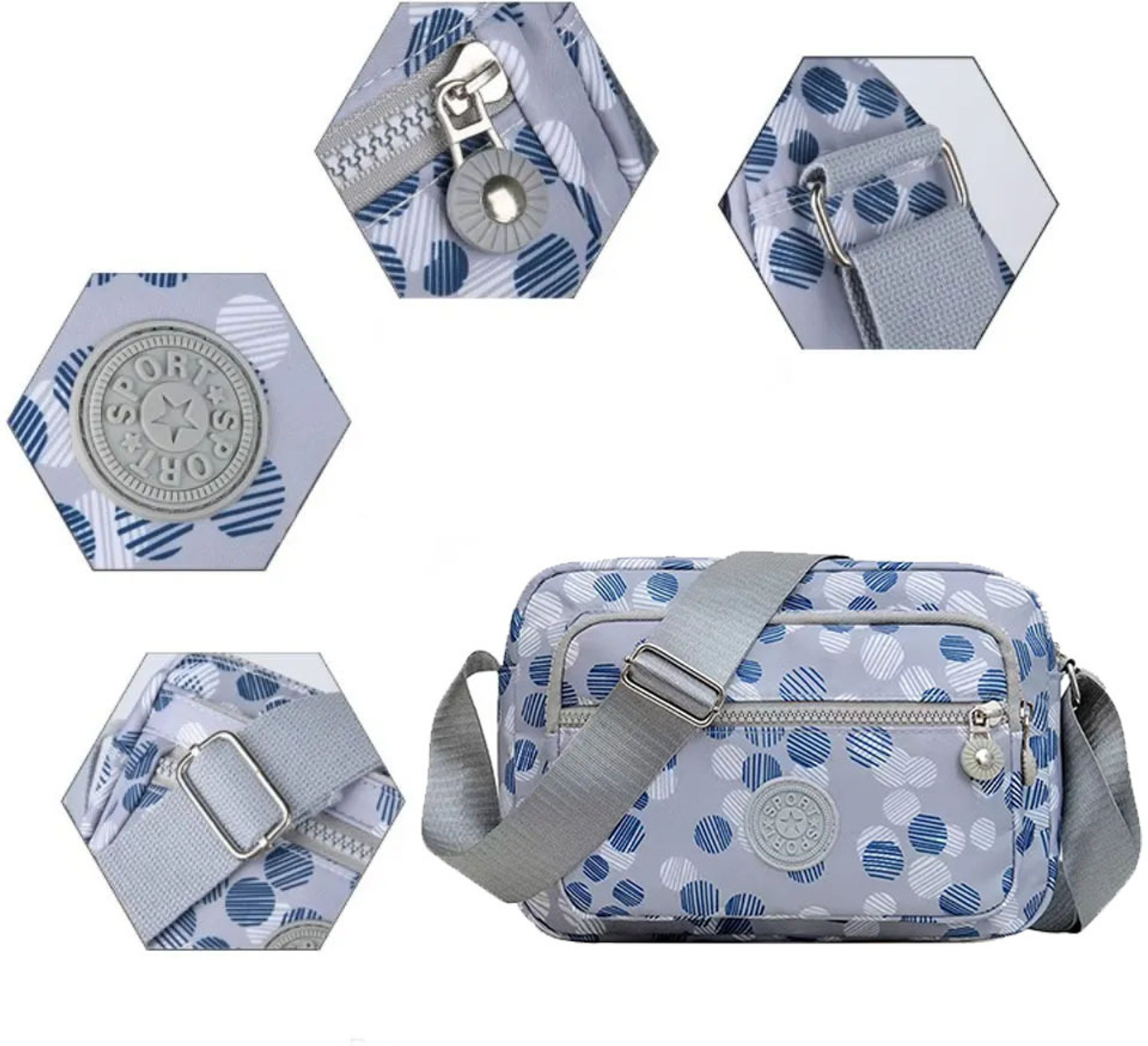 Image of MISTYCDEP Silver Sling Bag Beautiful Sling Bag and travelling For Women