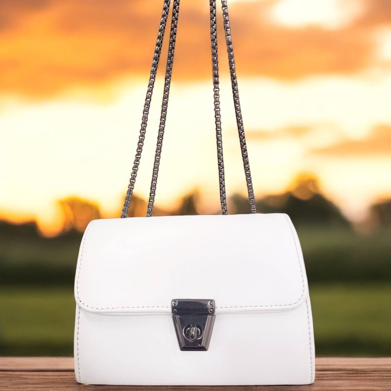 ALONZO White Sling Bag AZCH02