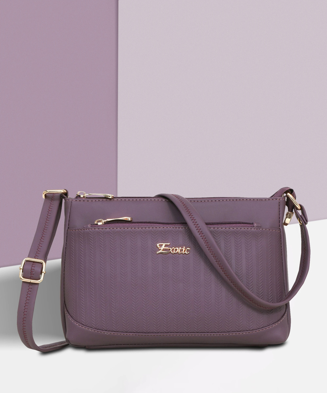 Image of Exotic Purple Sling Bag Pop colour Sling bag