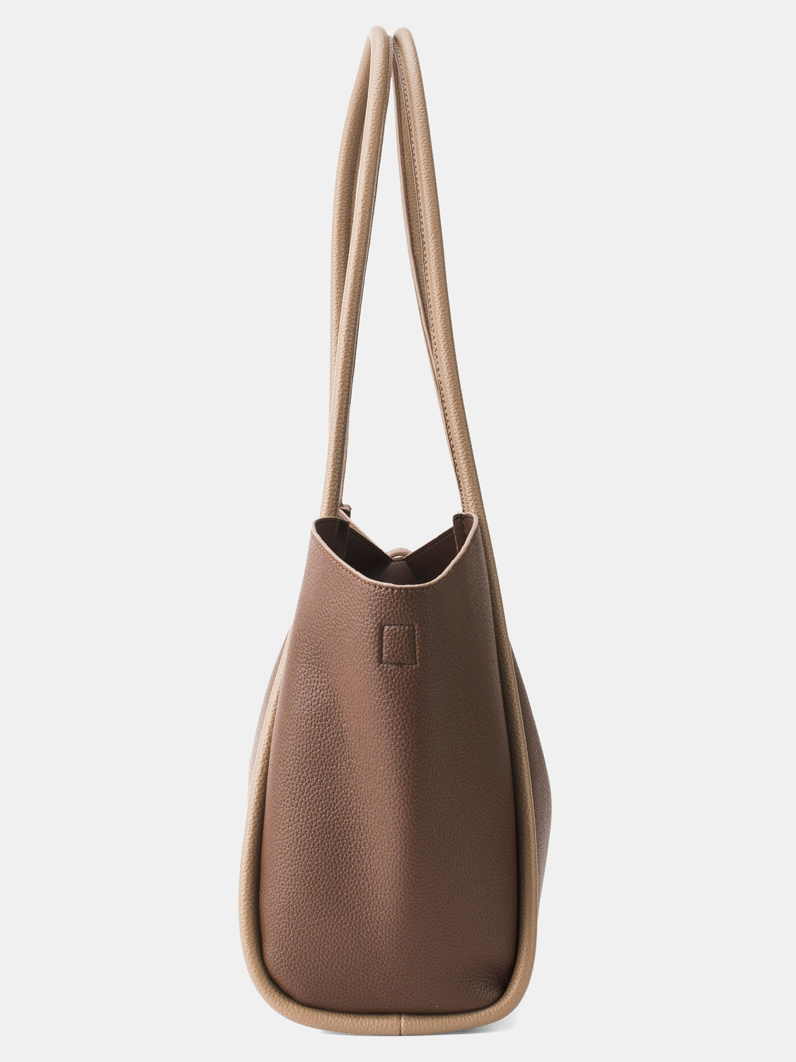 Image of LINO PERROS Brown Tote Avril Elegant Everyday bag