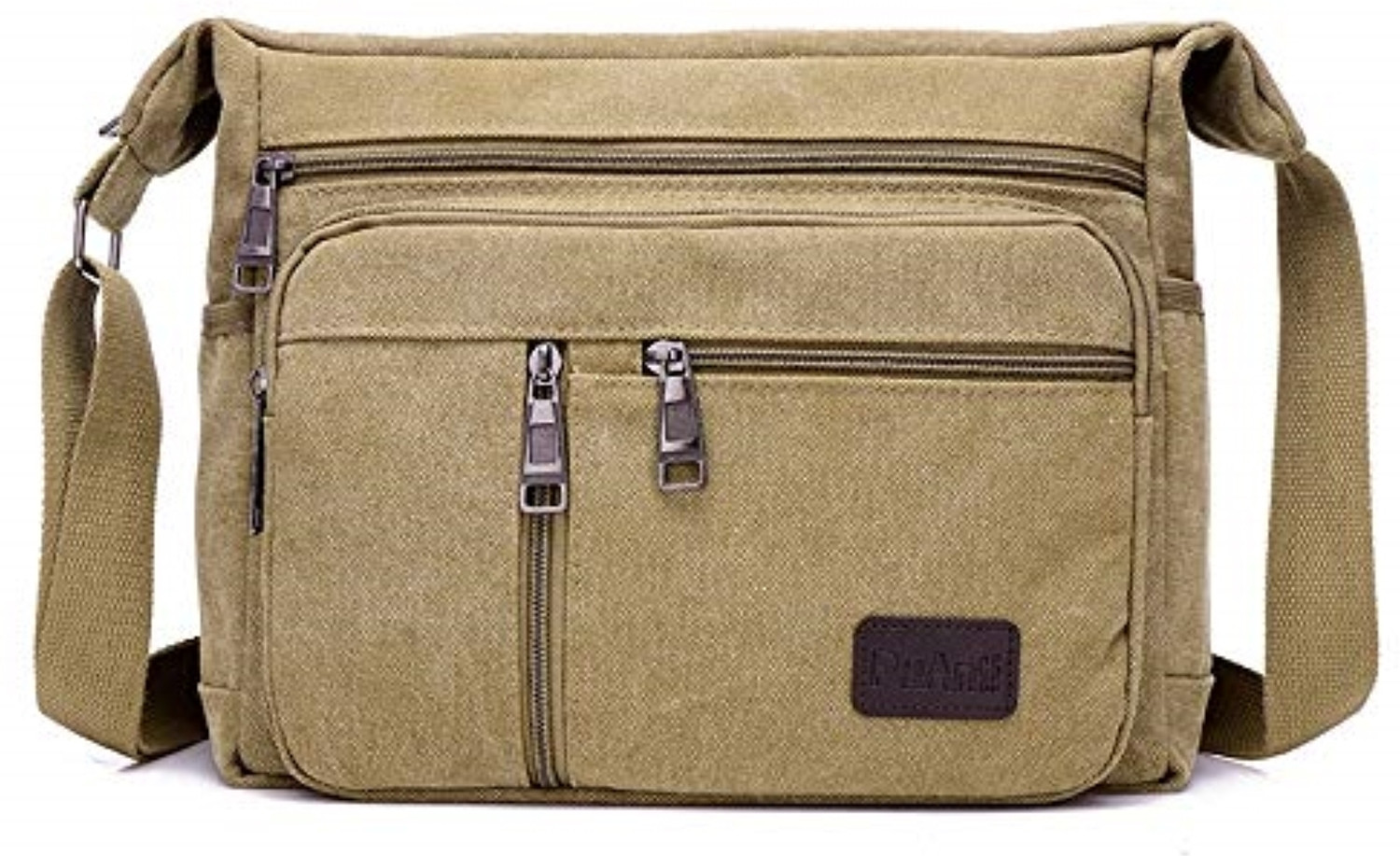 Image of MOMISY Khaki Sling Bag Canvas Sling Bag