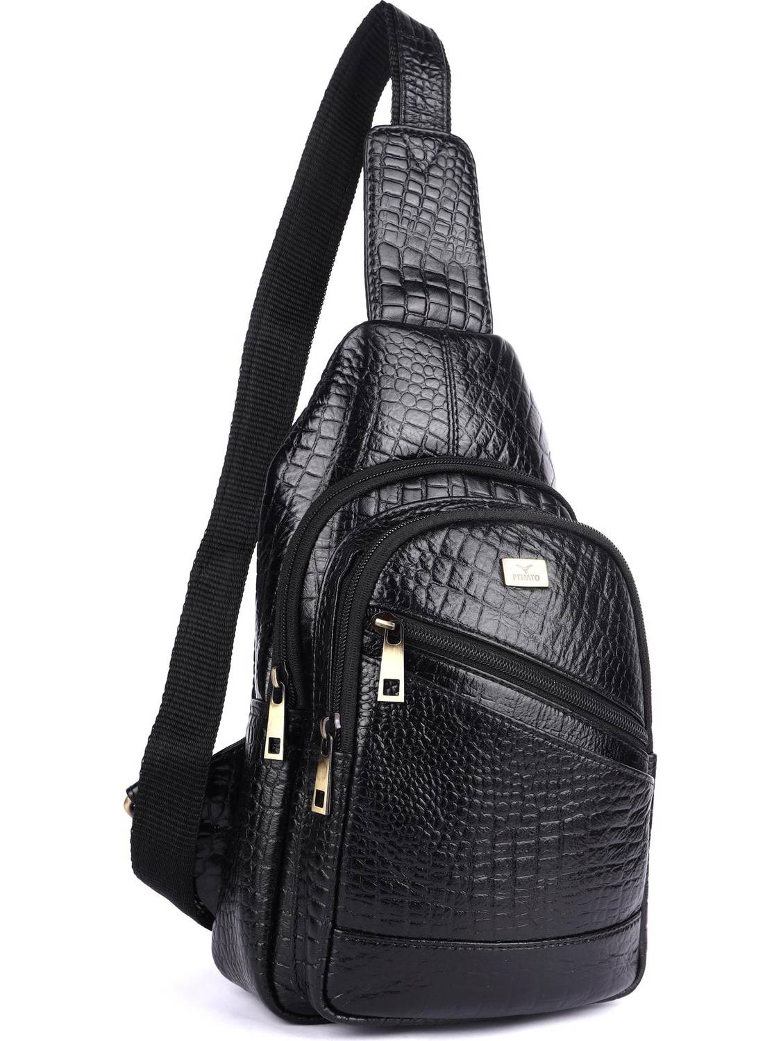 Price History - Pinato Black Sling Bag Crossbody Sling Bag for Men Slim ...