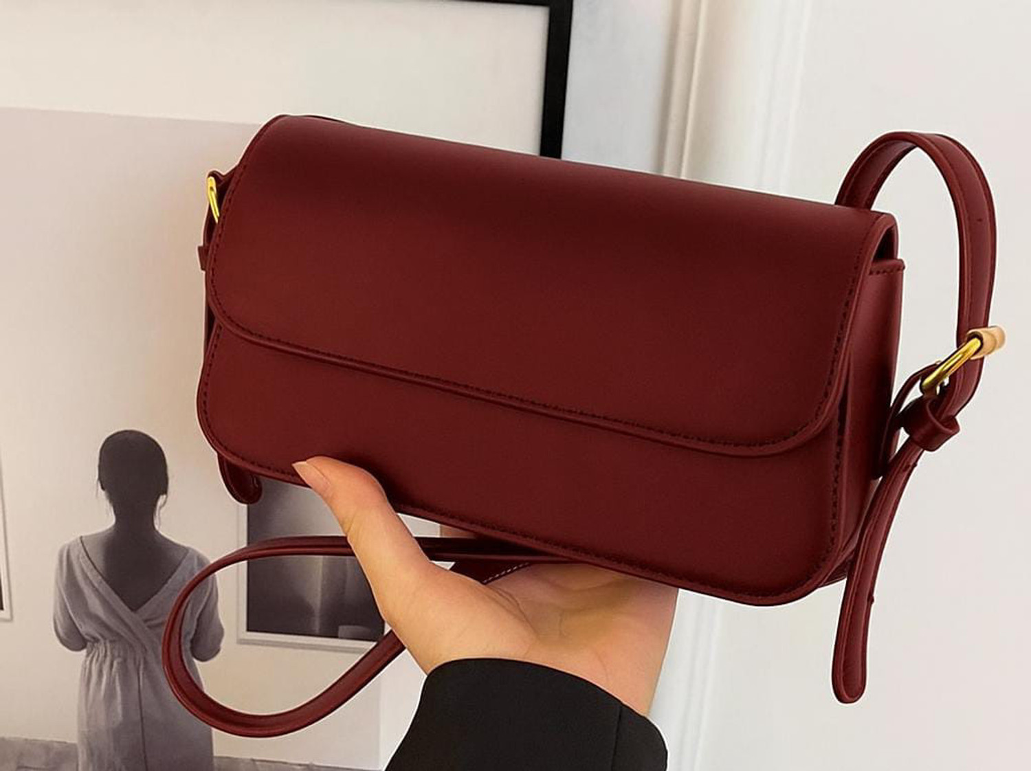 Image of Trendcollection Brown Sling Bag Trendy korean Sling Bags for women