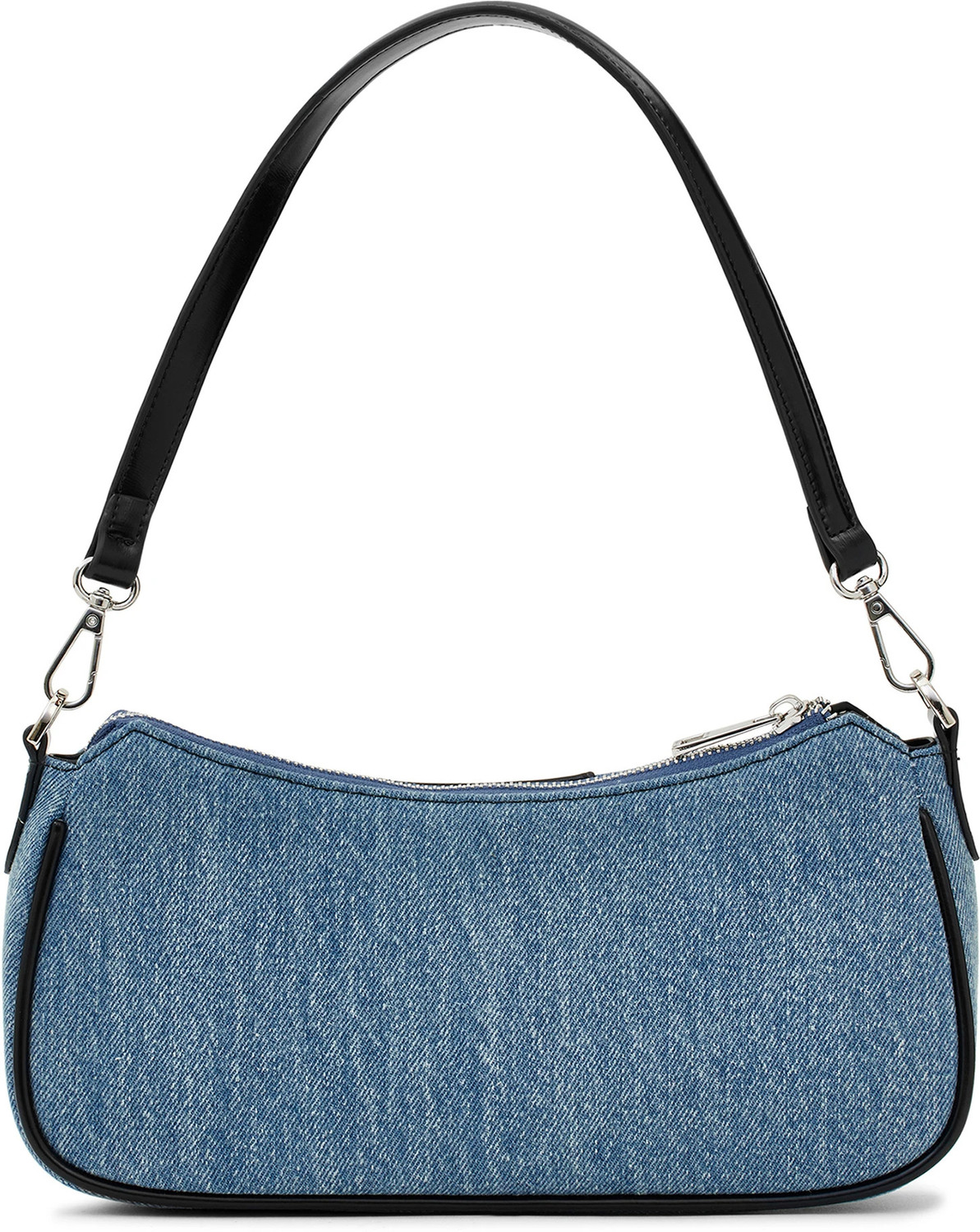 Image of Miraggio Black, Blue Shoulder Bag Bella Denim Shoulder Bag with Detachable & Adjustable Crossbody Strap