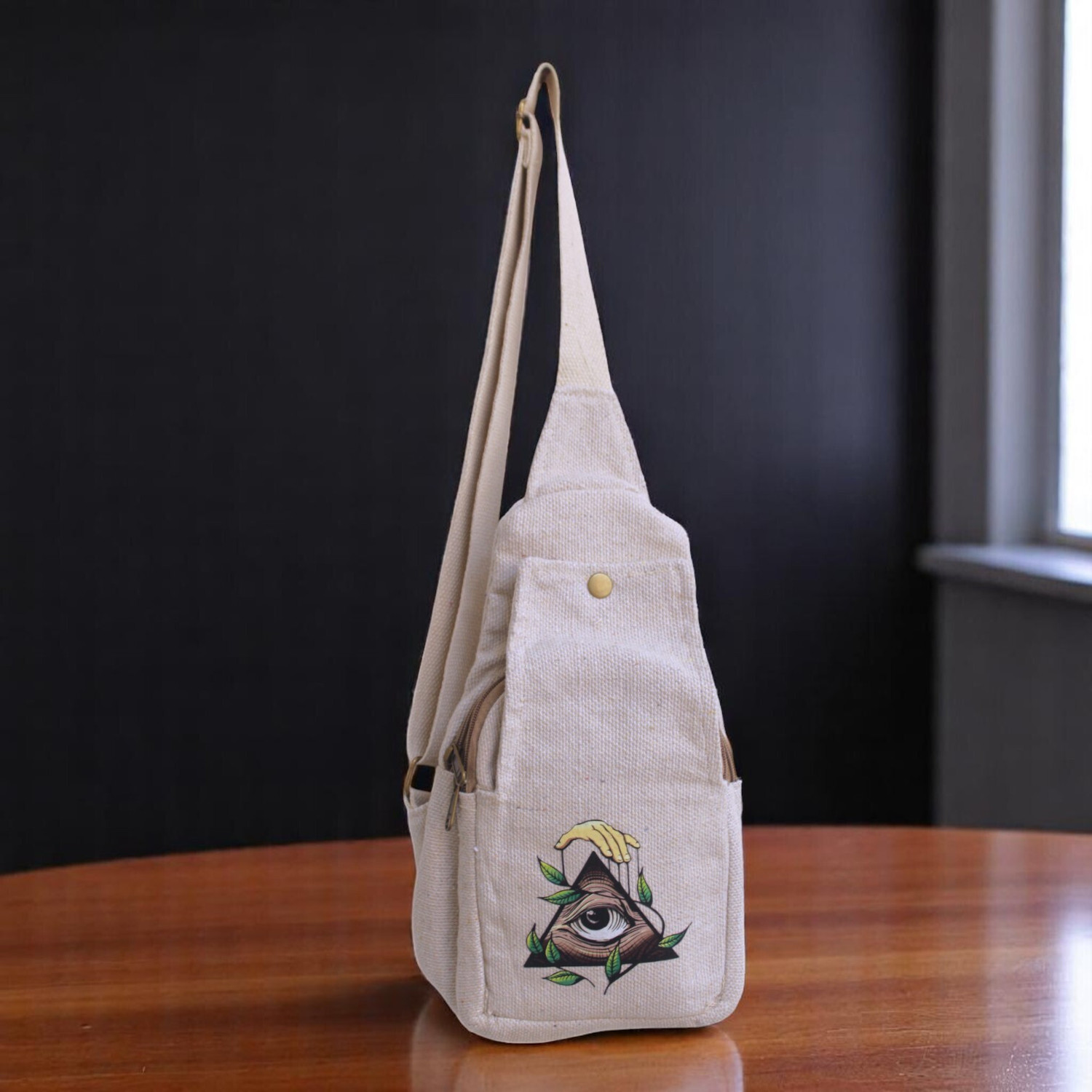 Image of Anesha White Men & Women Sling Bag Super Fashion Chest & Crossbody Sling Bag - Eco-Friendly & Stylish Travel Bag