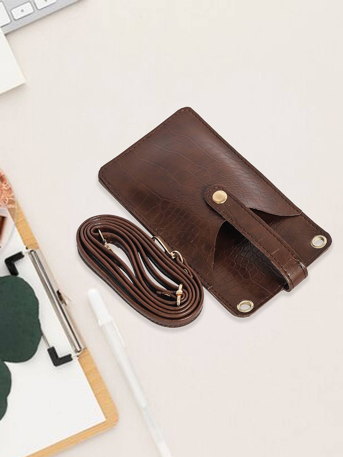 Bagsy Malone Brown Sling Bag Stylish Mobile Sling Bag