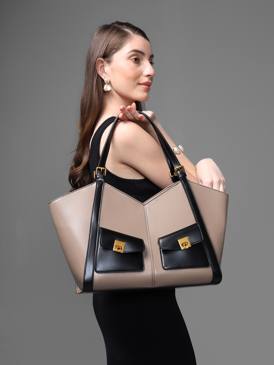 Image of KAZO Beige Tote Bag
