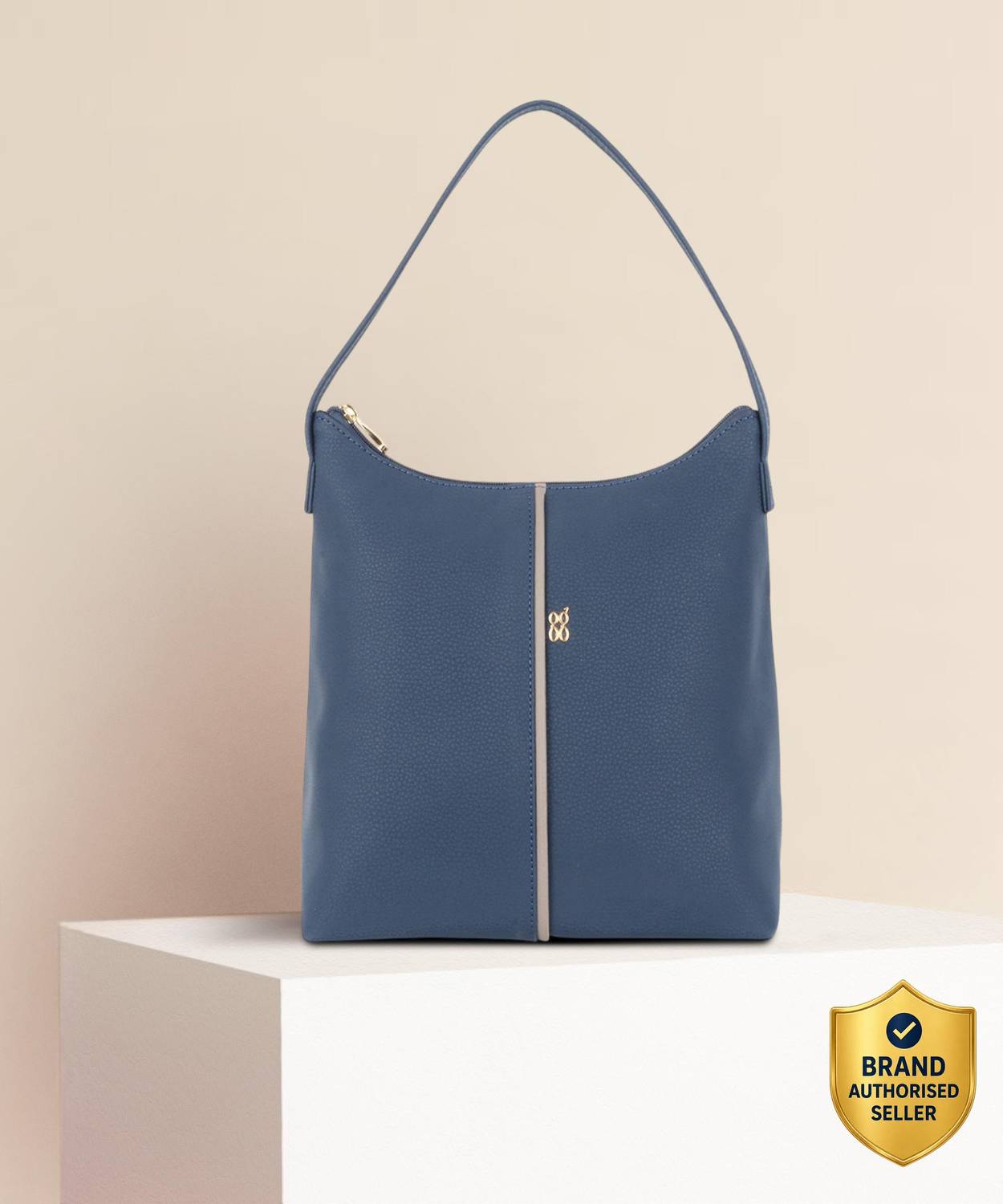 Baggit Blue Hobo Medium Hand-held Bag Lxe Naver 3T5 S Duster Navy