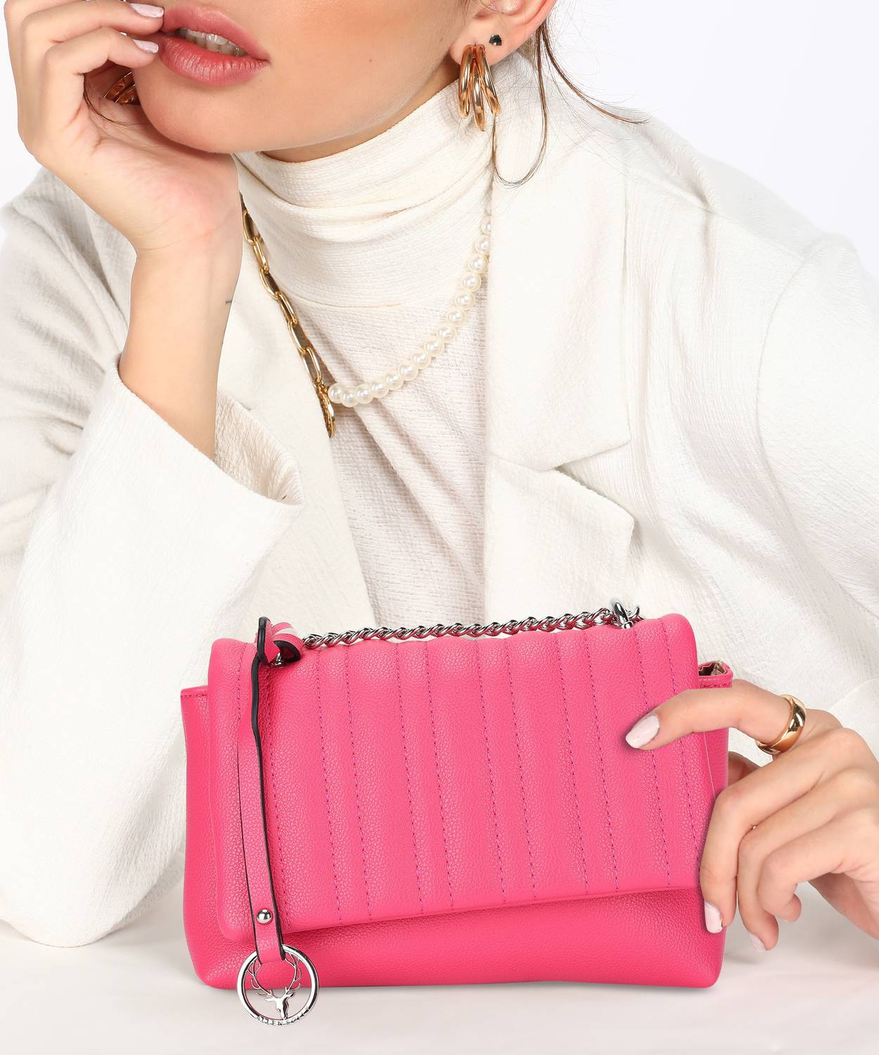 Allen Solly Pink Sling Bag AHBGFRGBN75091