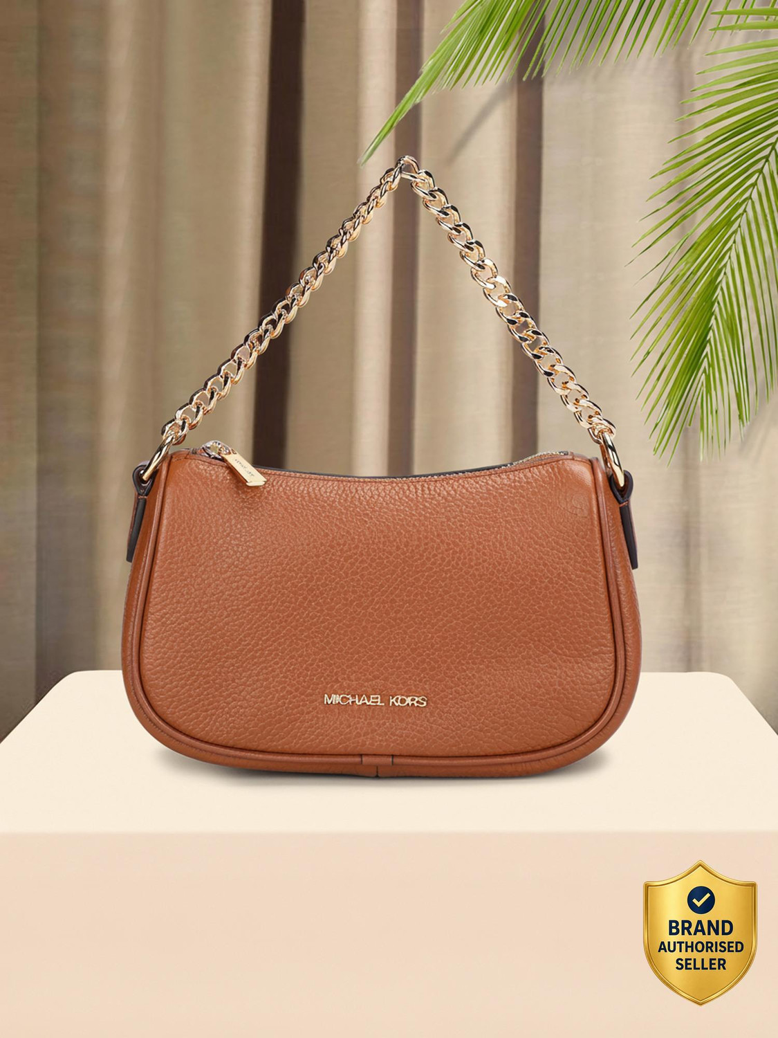 Image of MICHAEL KORS Brown Women Sling Bag 35F4G1QC1L-LUGGAGE