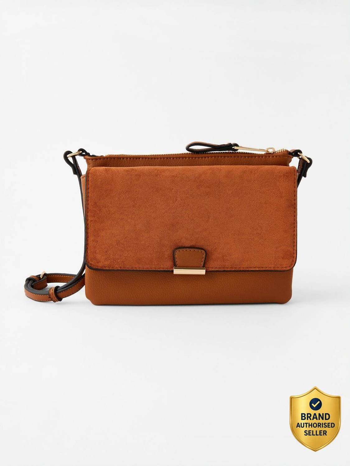 ACCESSORIZE LONDON Tan Sling Bag Cassie Cross body