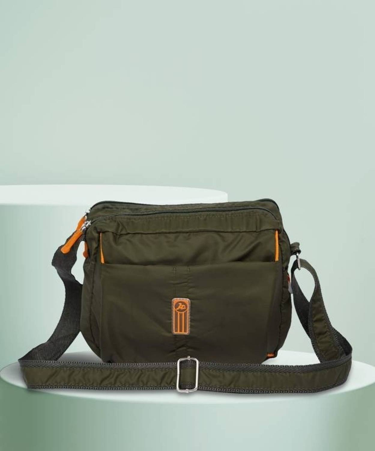 Bright Luggage Green Sling Bag Unisex Polyester Sling & Cross-Body Bag (BL53G)