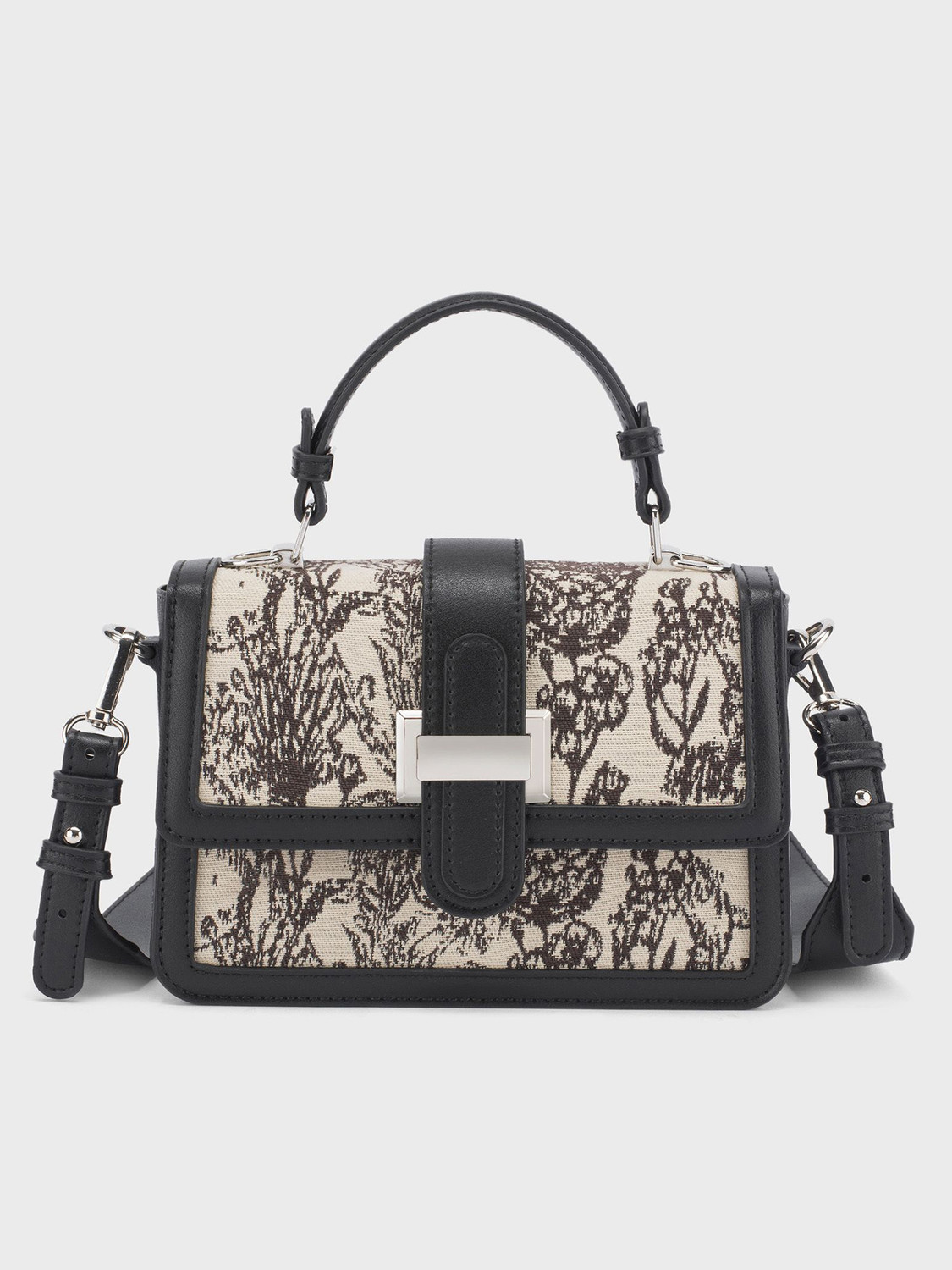 Image of LINO PERROS White Sling Bag Valley Floral-Infused