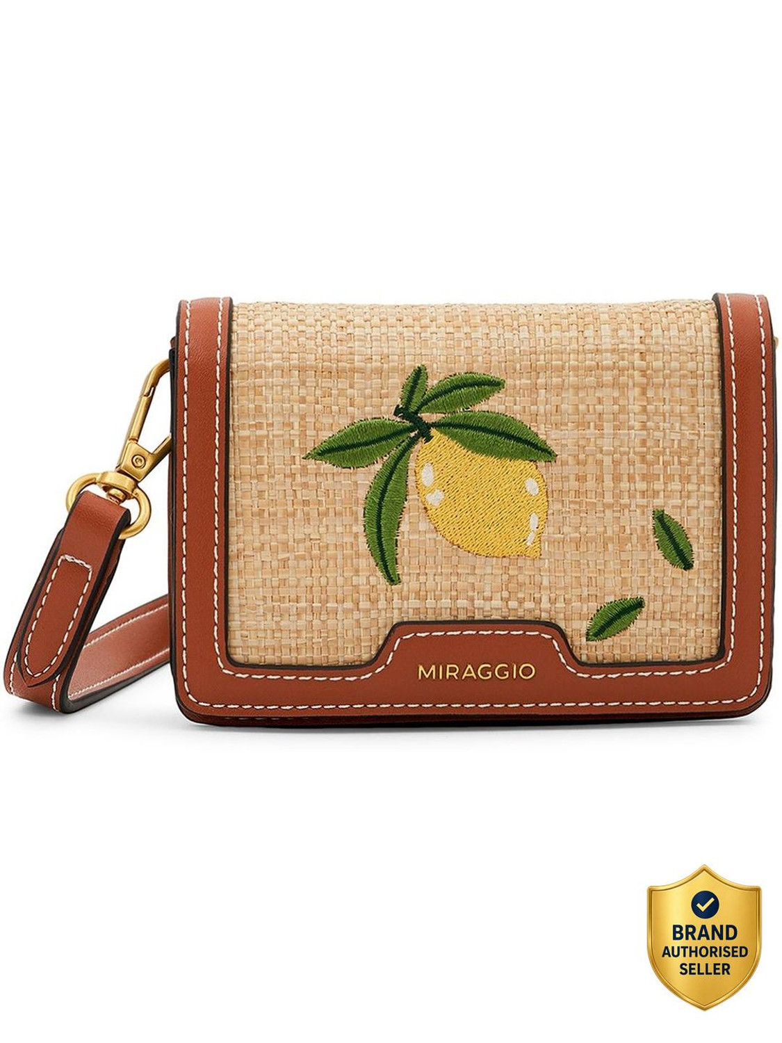 Image of Miraggio Beige Sling Bag Bree Mini Bag