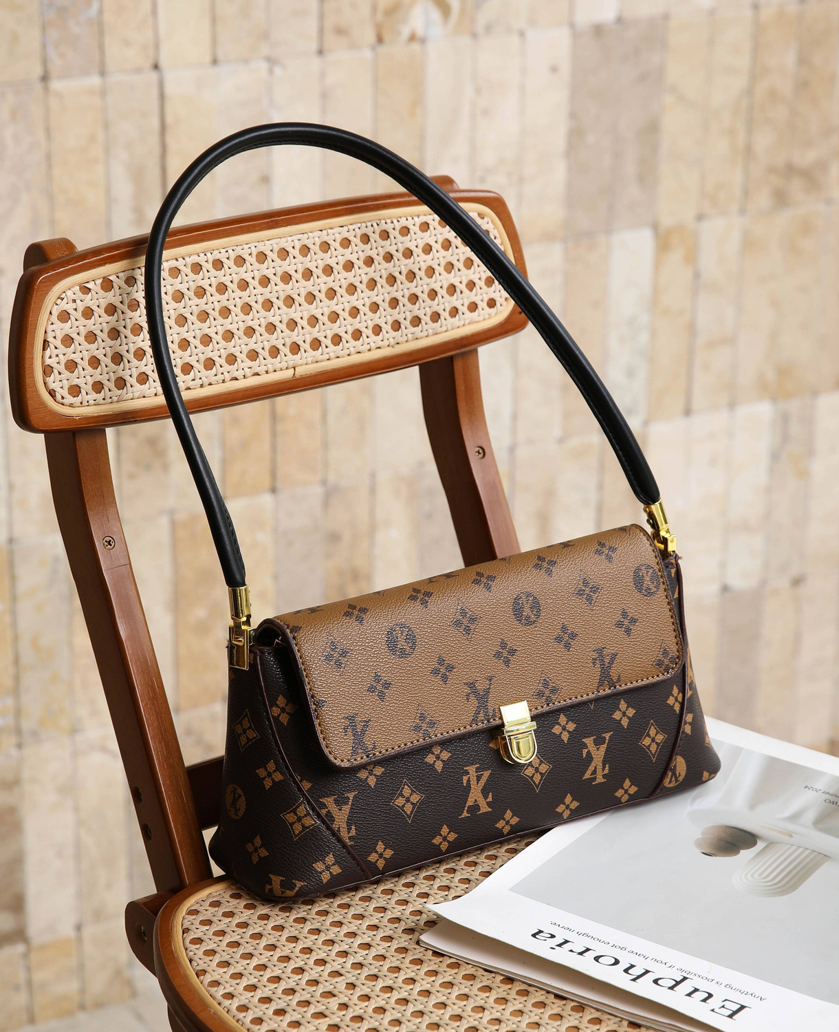 Image of Diva Dale Brown Shoulder Bag Stylish Designer Fashionable Premium Luxury