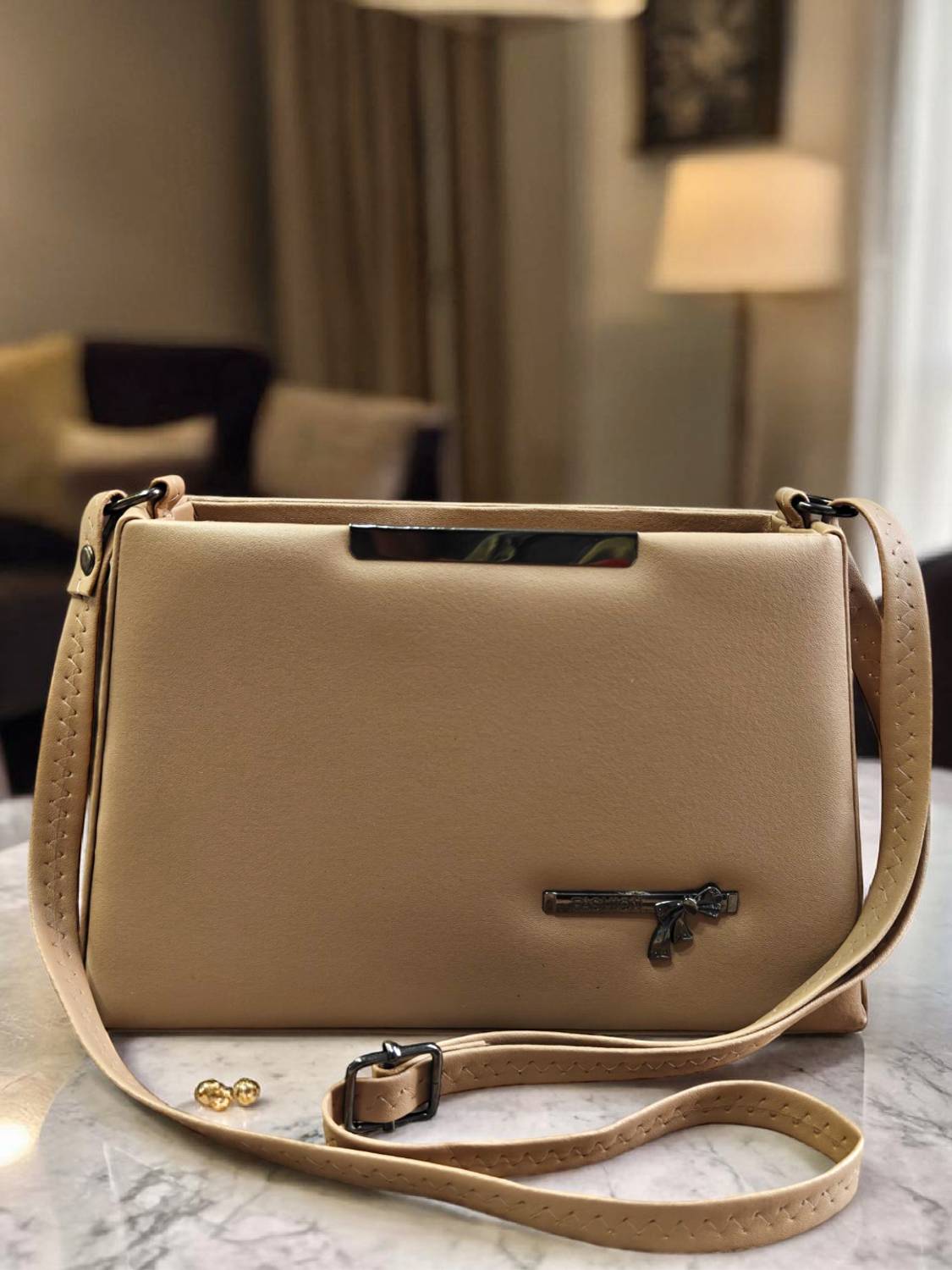 ANISHTRADERS Beige Sling Bag Women Stylish Sling Bag for Women Side Purse Crossbody Handbag