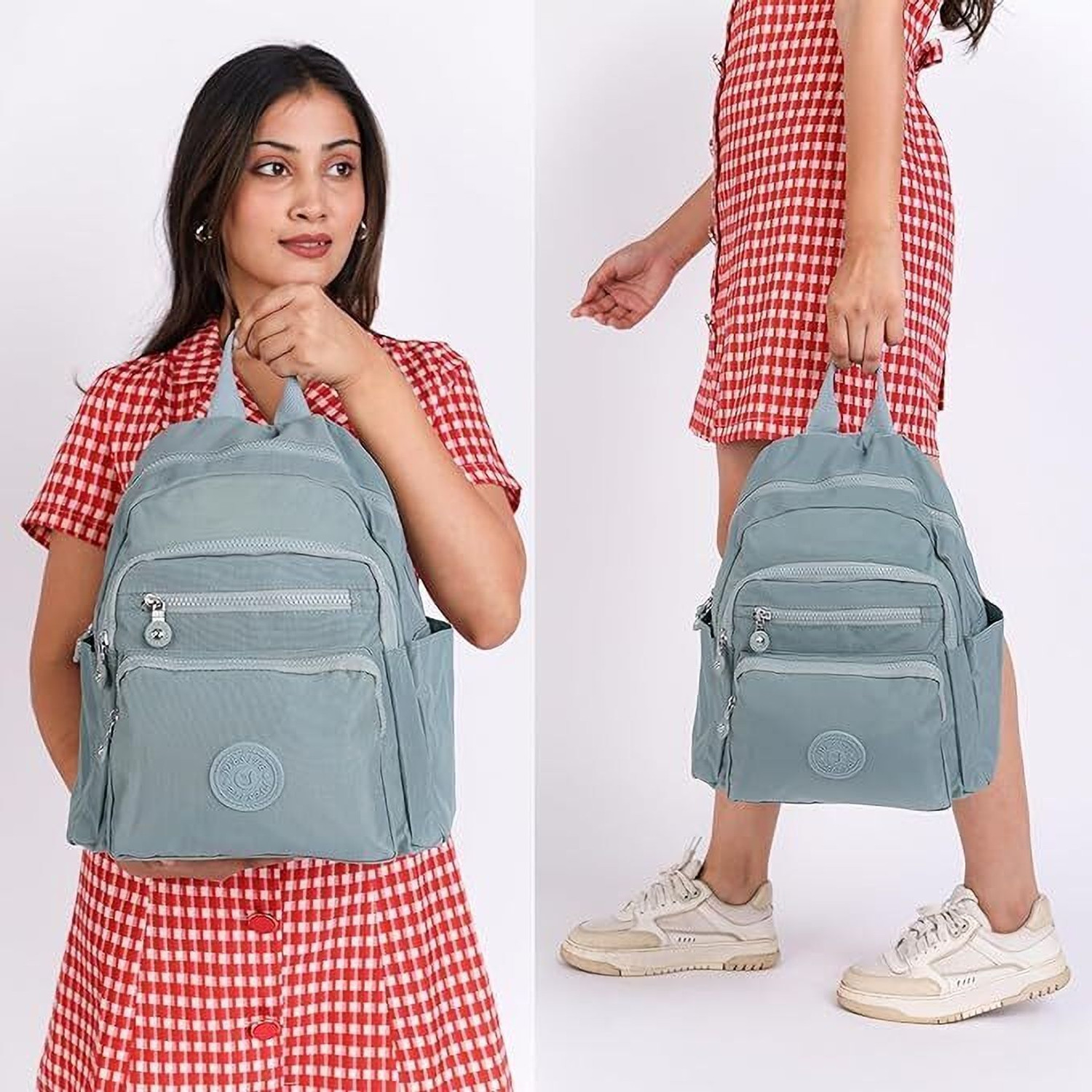 Image of TS WITH TECHSUN Blue Shoulder Bag Women backpack Bag Travel Casual Fashion Mini Bag Stylish Simple Modern Bag