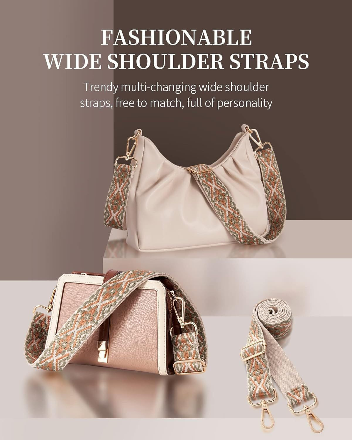 Image of BUYBEAT Multicolor Sling Bag Adjustable Crossbody Bag Strap for Girls Handbags