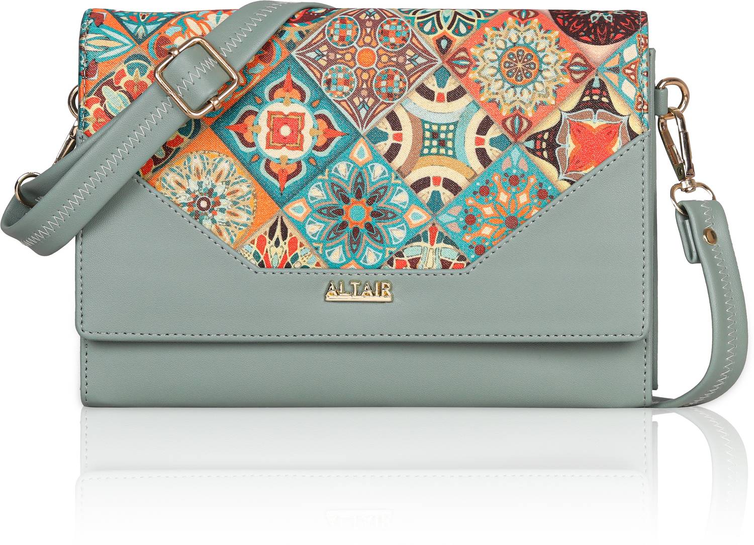 Altair Green Sling Bag Stylish print Sling Bag for Women Girls Ladies Side Bag Women Sling Bag