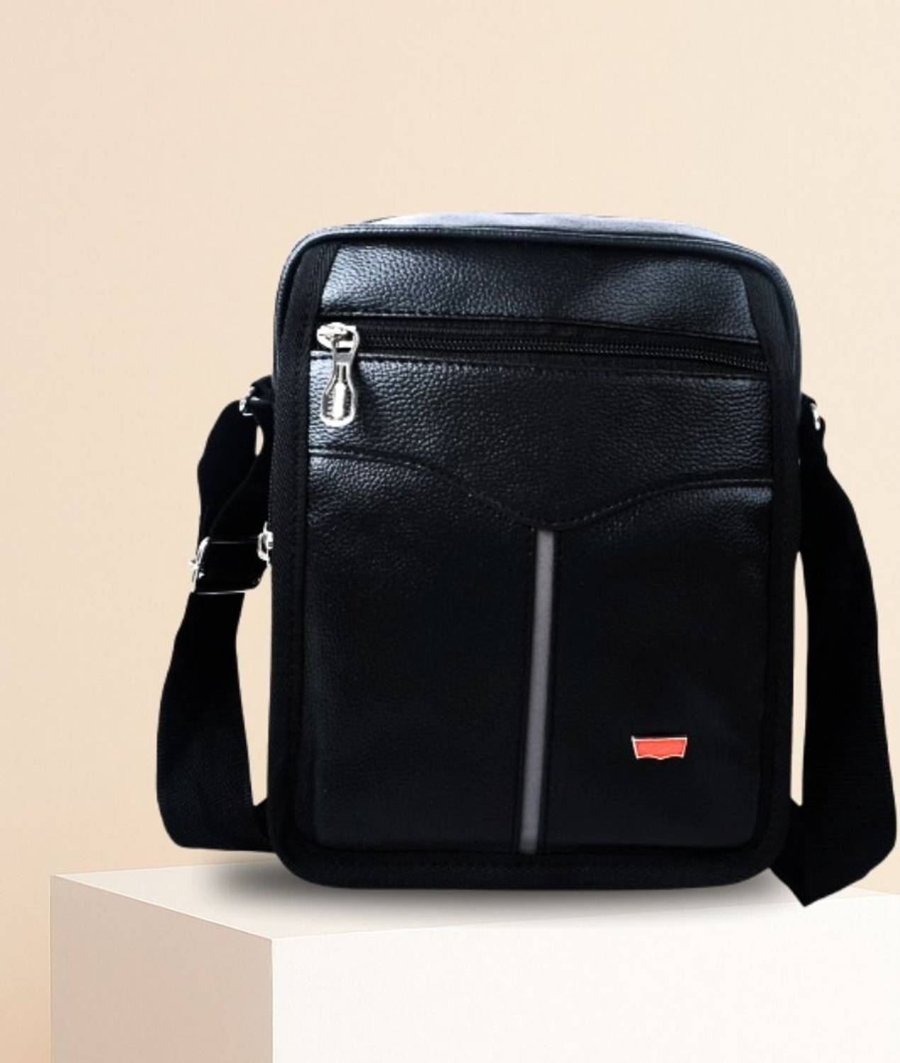 Brandroot Black Sling Bag Sling Bag/Shoulder Bag for Men/Travel Bag/Cross Body Bag/Office