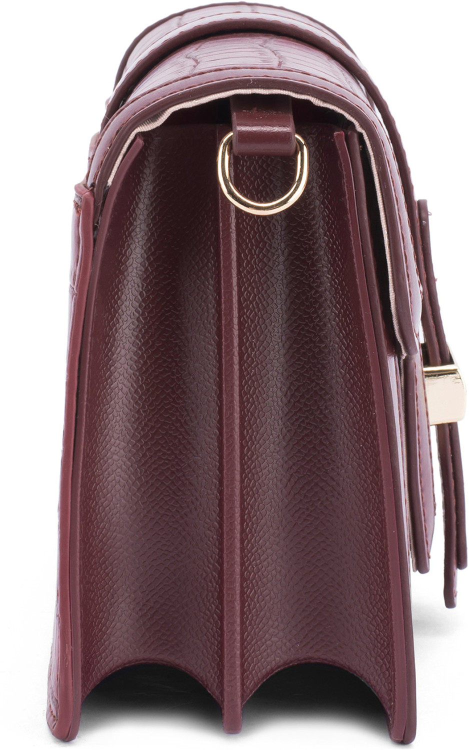 Image of LINO PERROS Maroon Sling Bag Voyage Shoulder