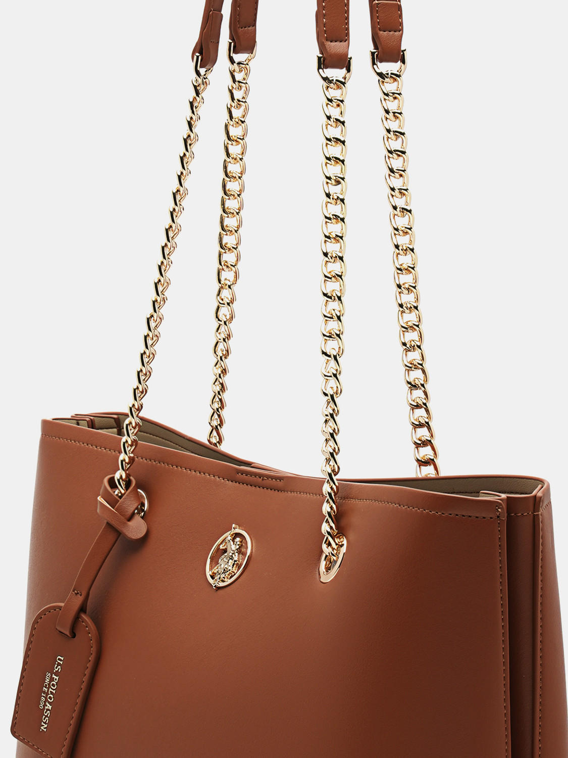 Image of U.S. POLO ASSN. Women Tan Tote