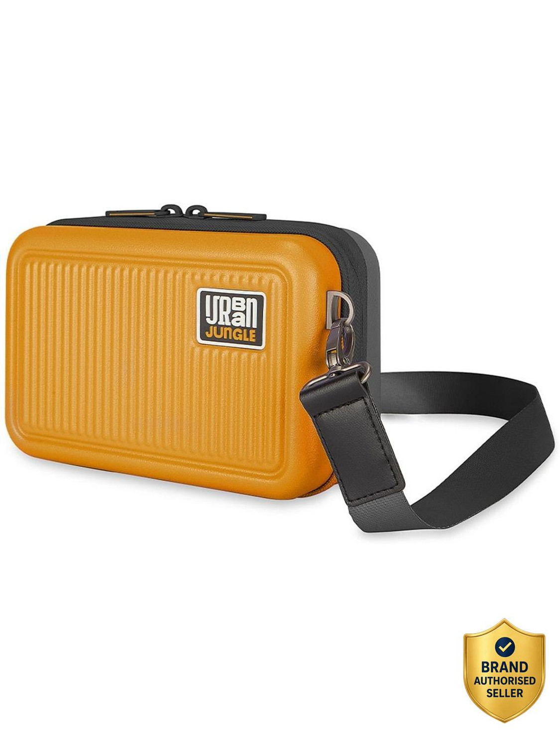 Image of Urban Jungle Yellow Sling Bag Fling Premium Polycarbonate Crossbody Sling Bag (Yellow)