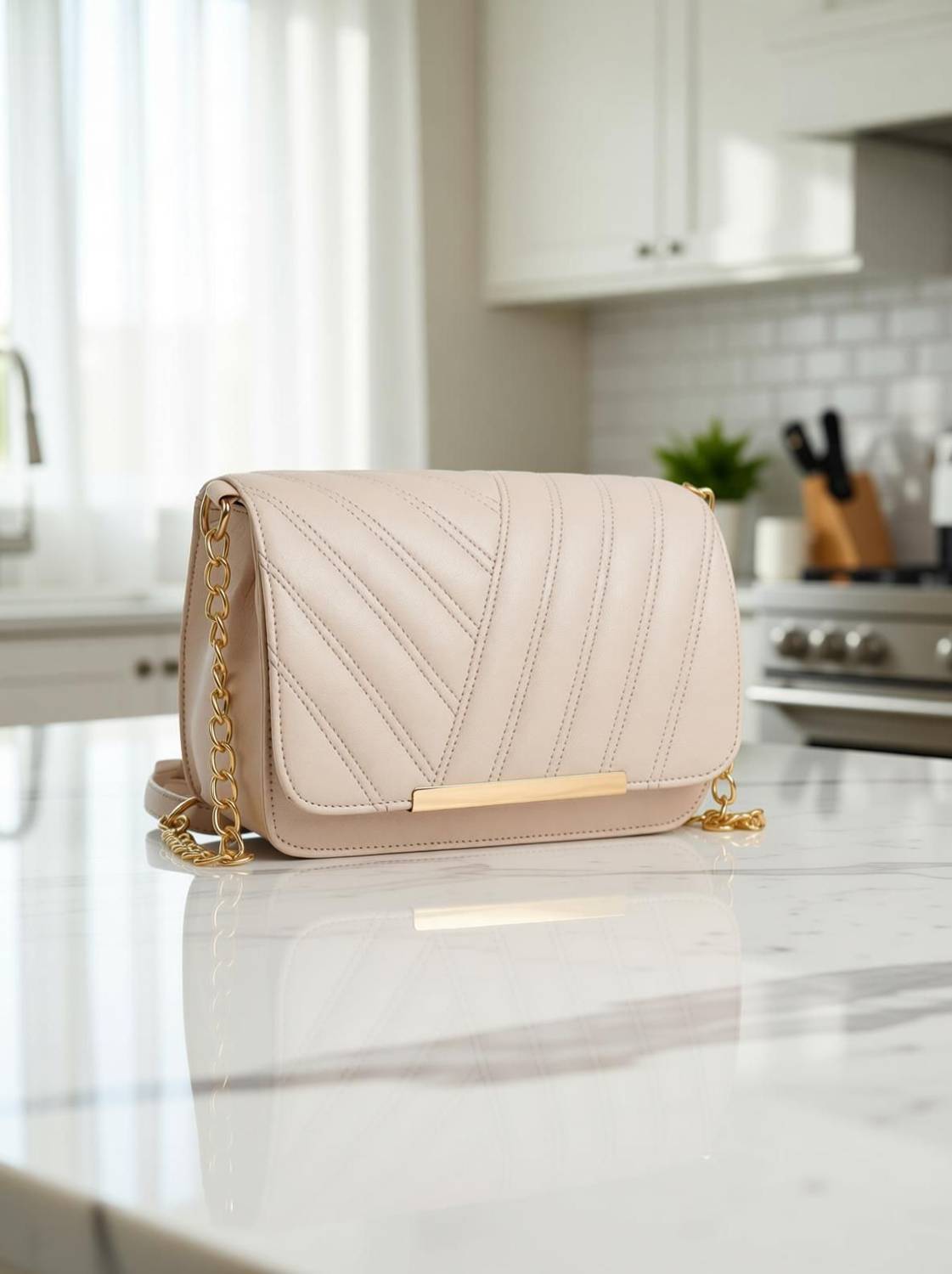 SPOTIC Beige Sling Bag SPT-WOMEN---050-CREAM - Image 2