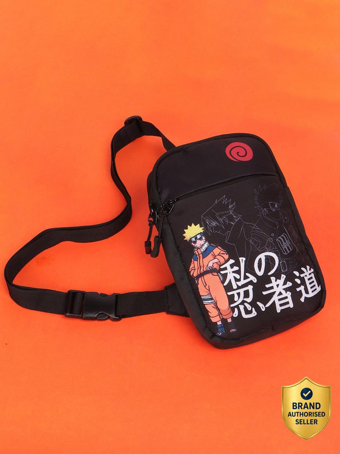 Image of BEWAKOOF Black Sling Bag Unisex Sling Bag
