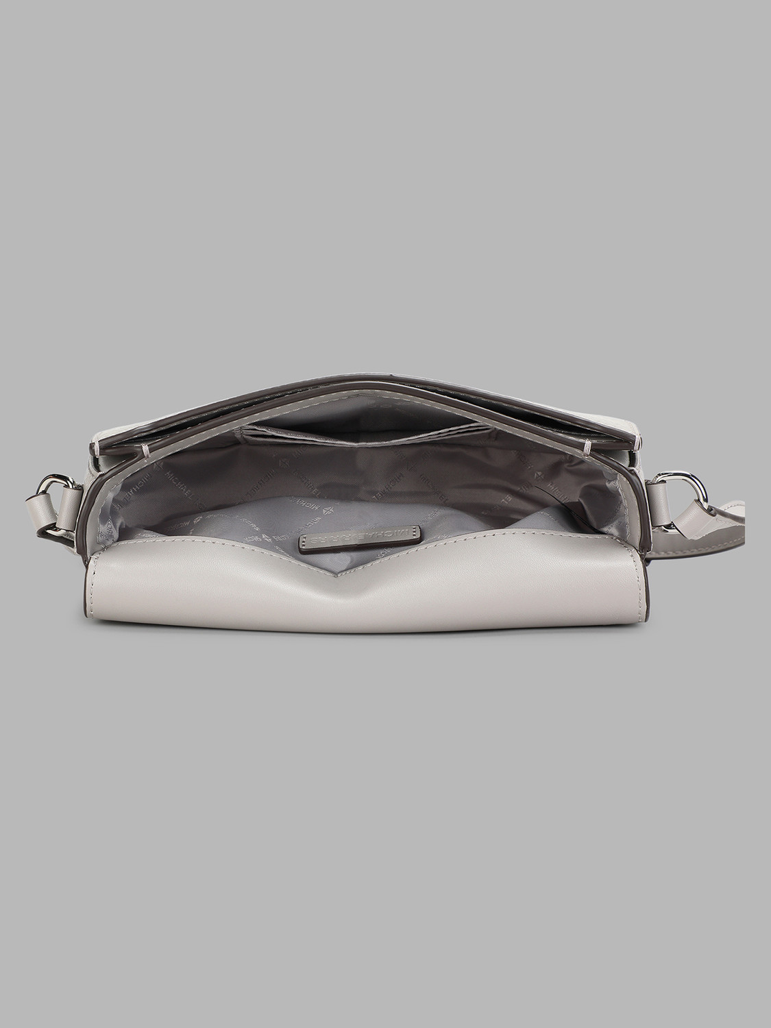 Image of MICHAEL KORS Grey Sling Bag 35F4STVC1L-PEARL GREY