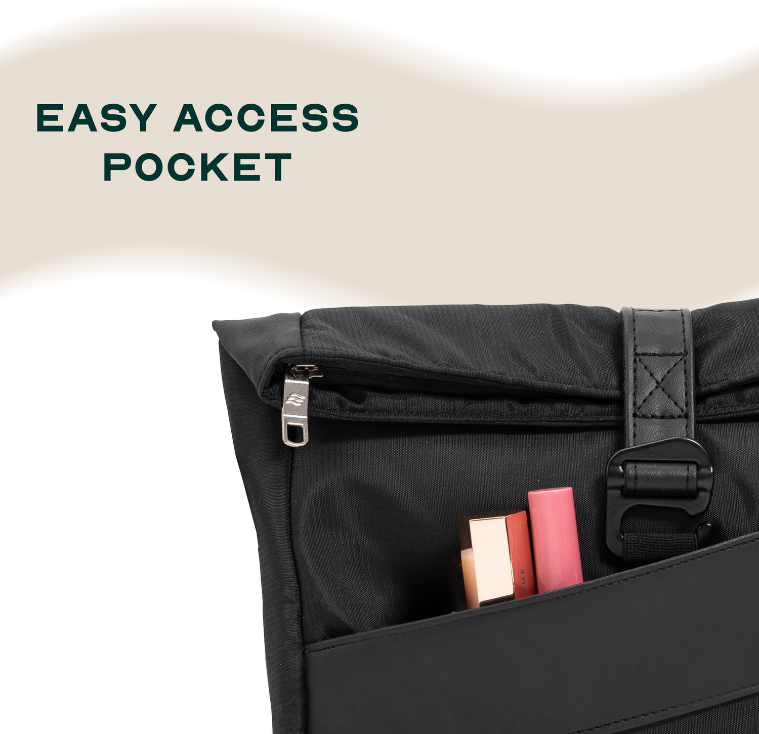 Image of Assembly Black Sling Bag Oblique Everyday Travel Crossbody Sling