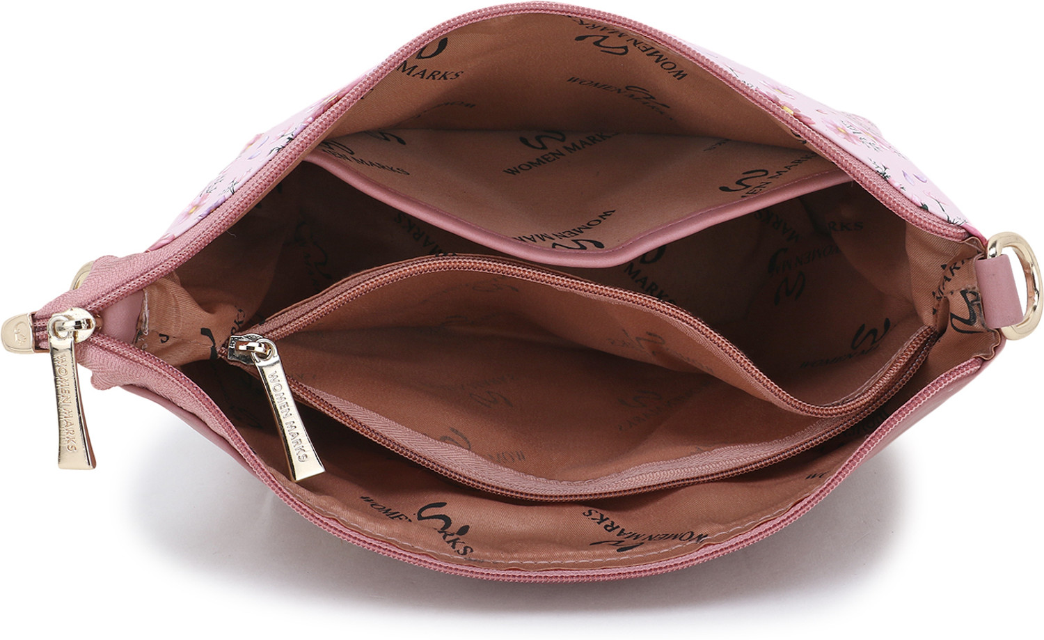 Image of Women Marks Pink Sling Bag LIGHT-PINK-FLOWER-POUCH