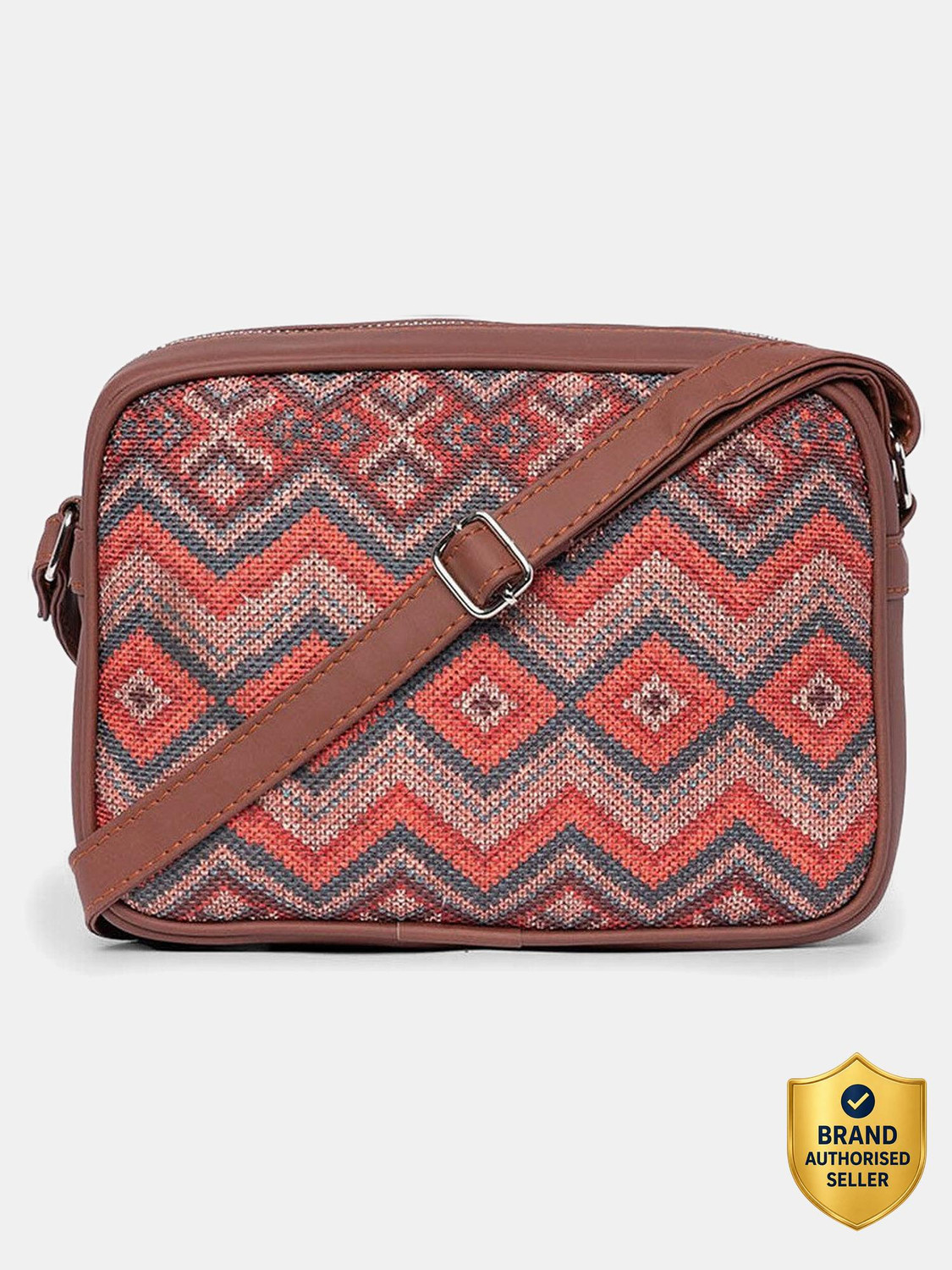 Image of ZOUK Multicolor Sling Bag Gwalior Weaves Sling Bag