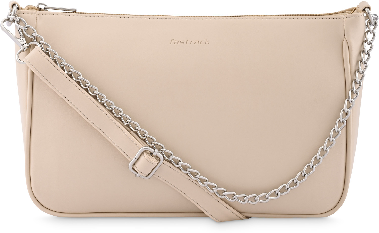 Image of Fastrack White Women Shoulder Bag Pumice Textured Shoulder Bag for Women