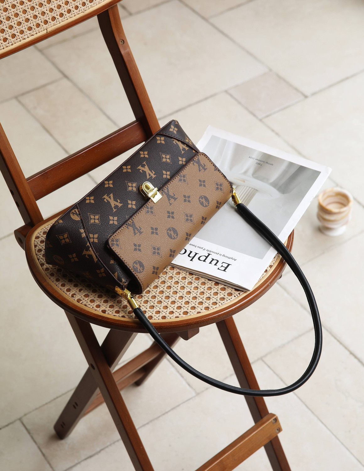 Image of Diva Dale Brown Shoulder Bag Stylish Designer Fashionable Premium Luxury
