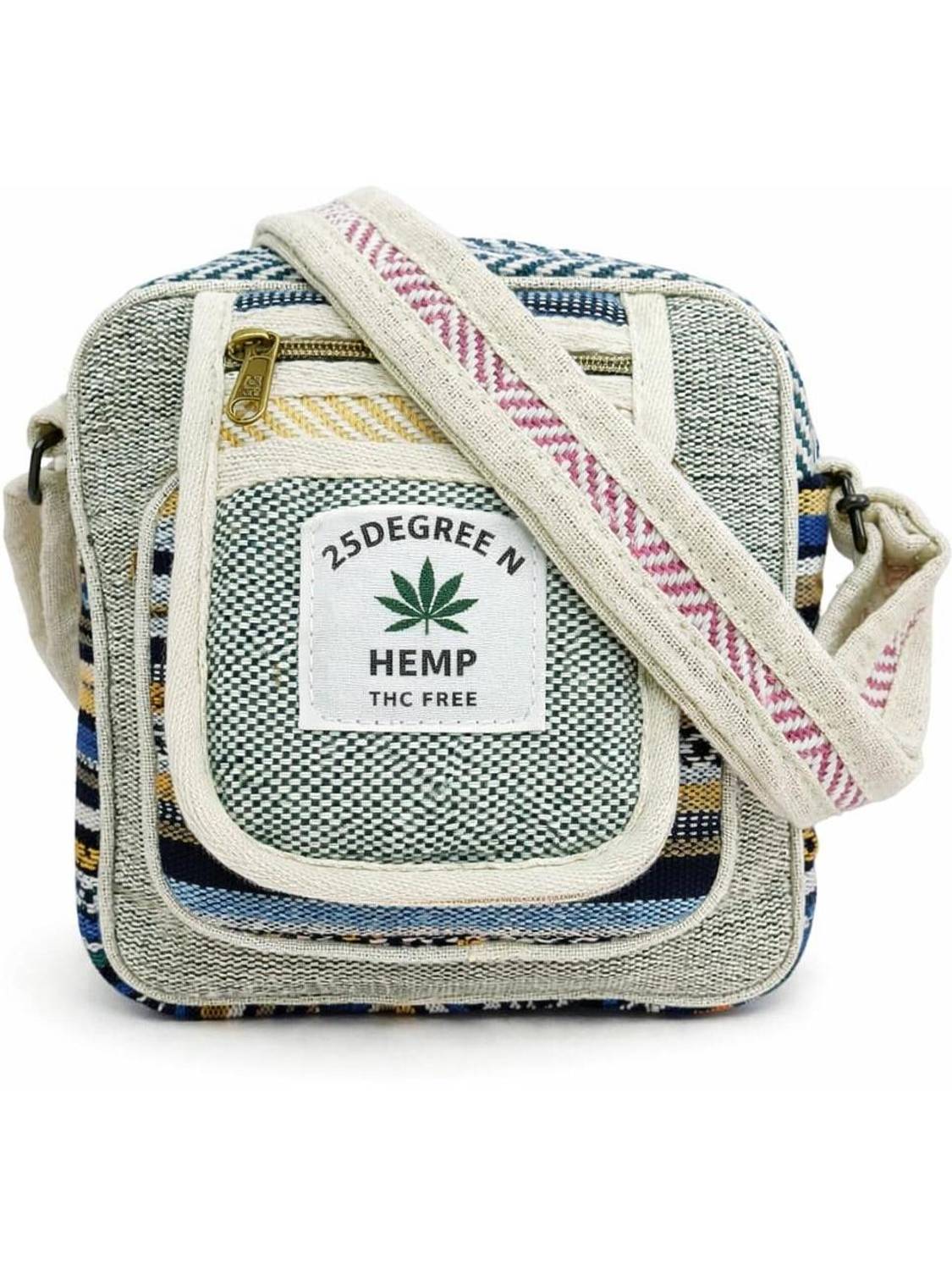 25DEGREE N Grey Sling Bag Multicolor Men & Women Sling Bag Stylish Hemp Sling Bag with Organizer Pockets